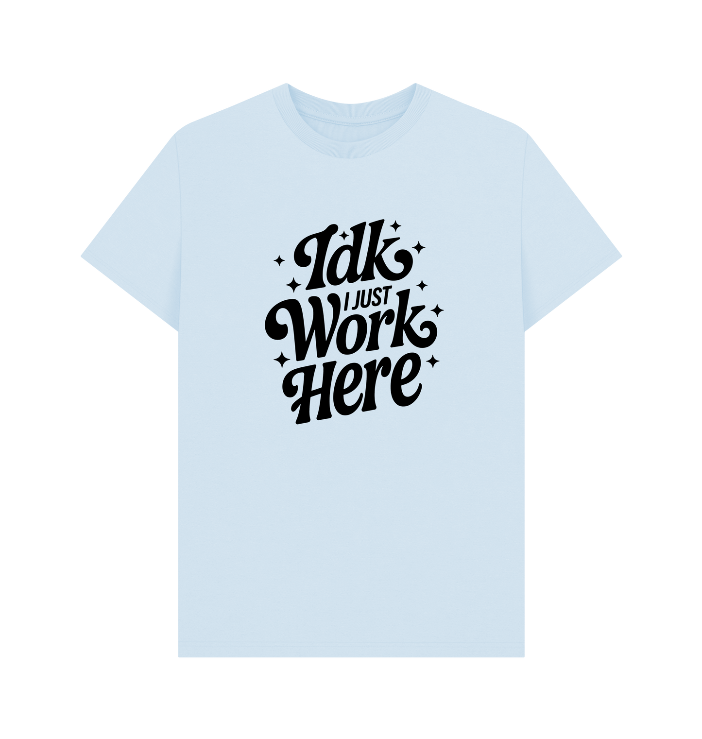 Sky Blue Printed T-shirt Front