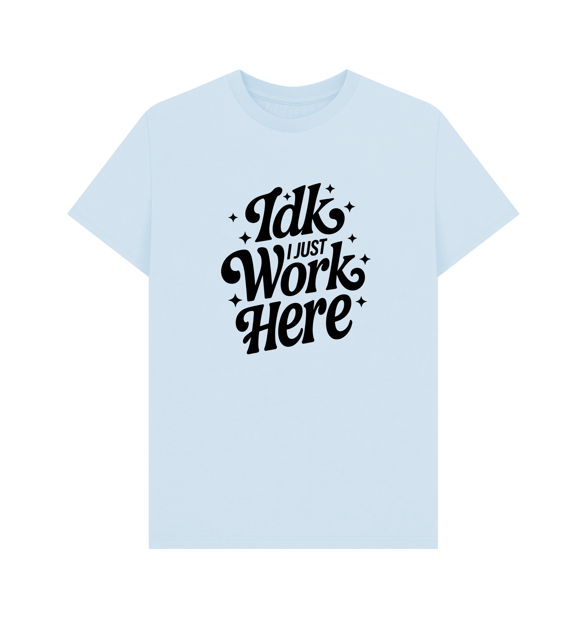 Sky Blue Printed T-shirt Front