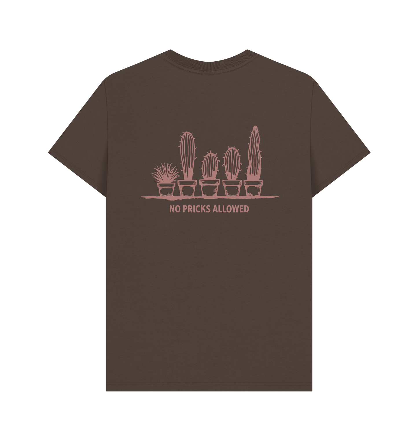 Chocolate Printed T-shirt Back