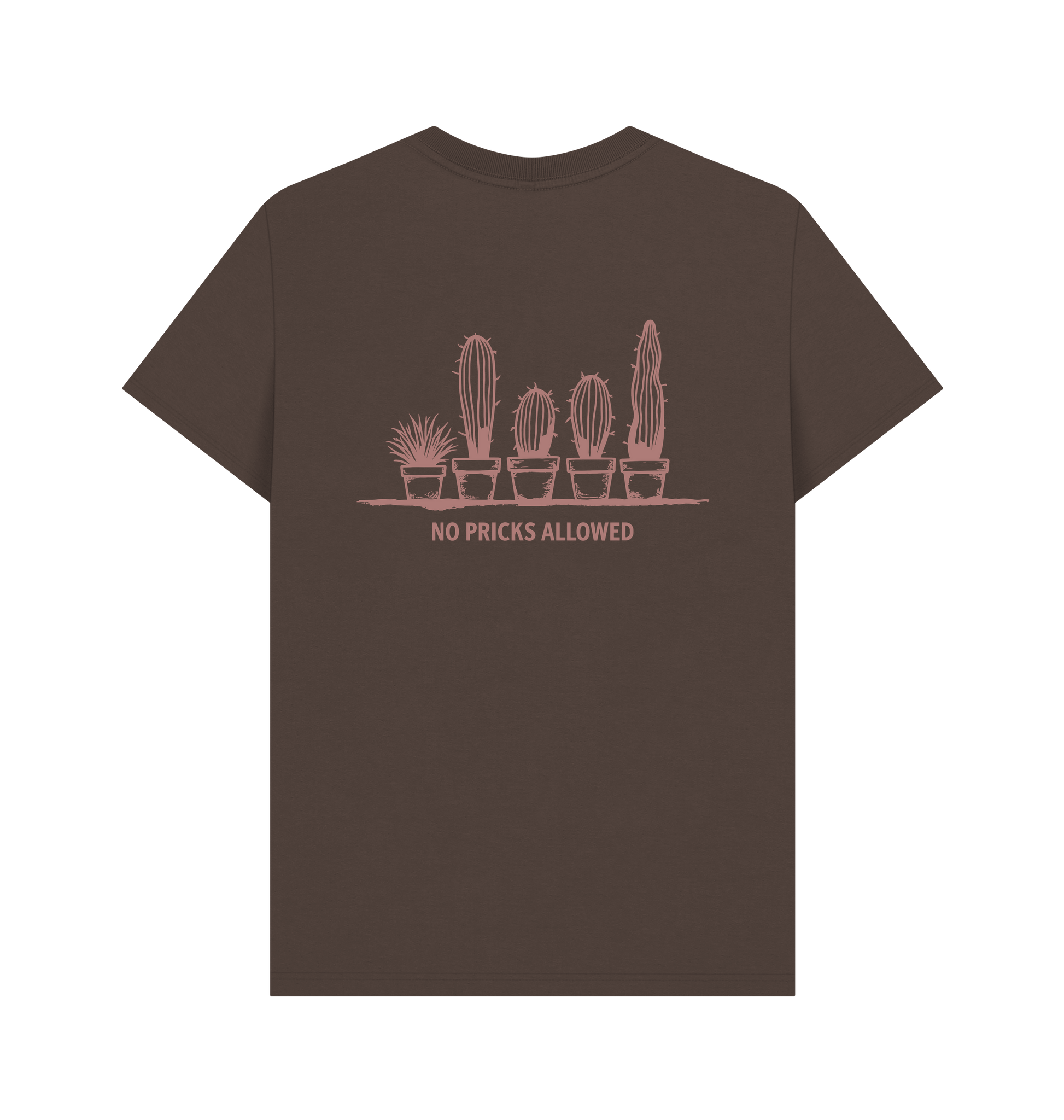 Chocolate Printed T-shirt Back