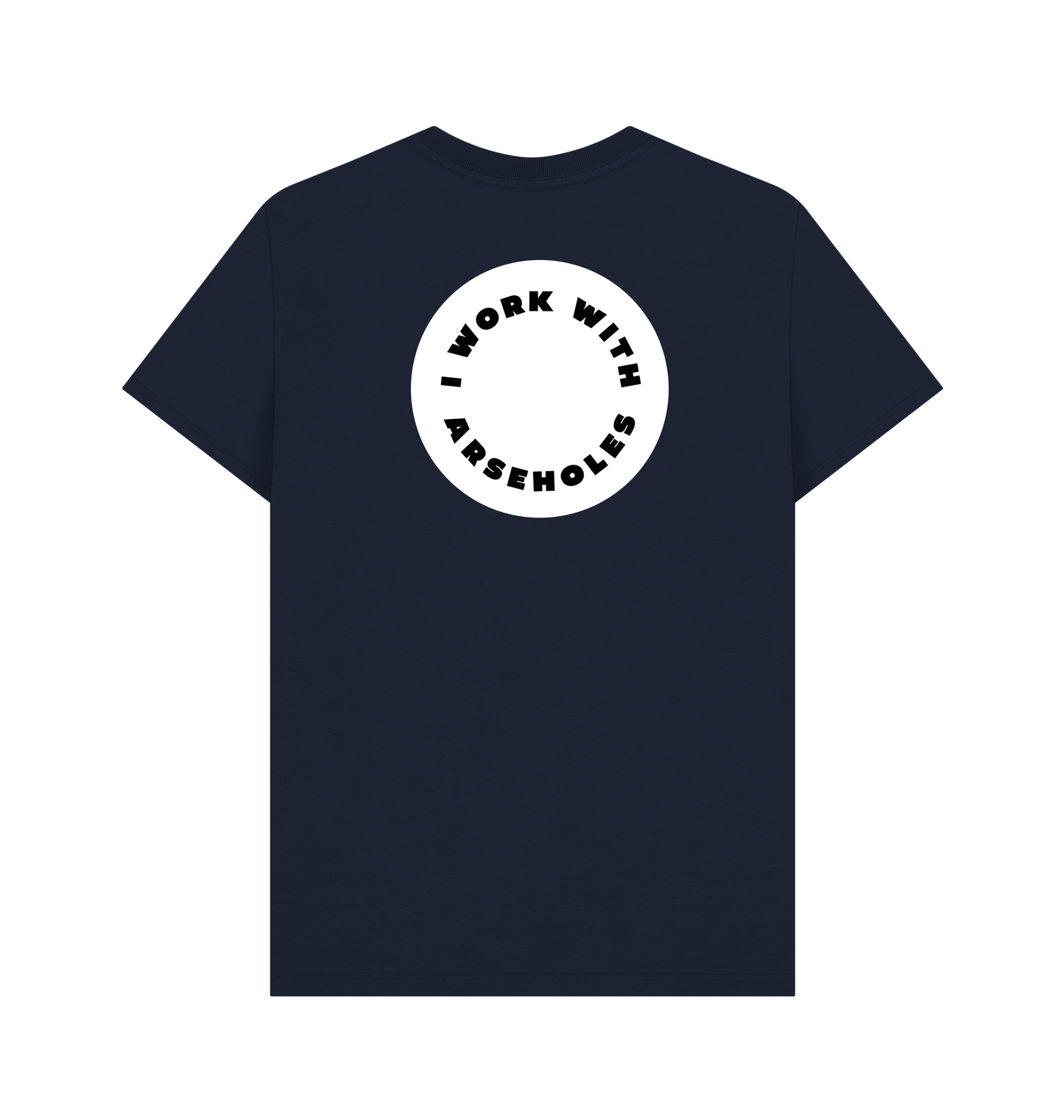 Navy Blue Printed T-shirt Back