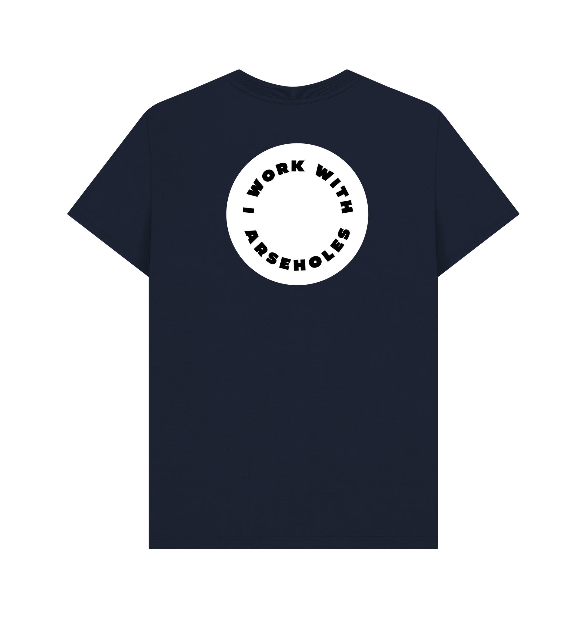 Navy Blue Printed T-shirt Back