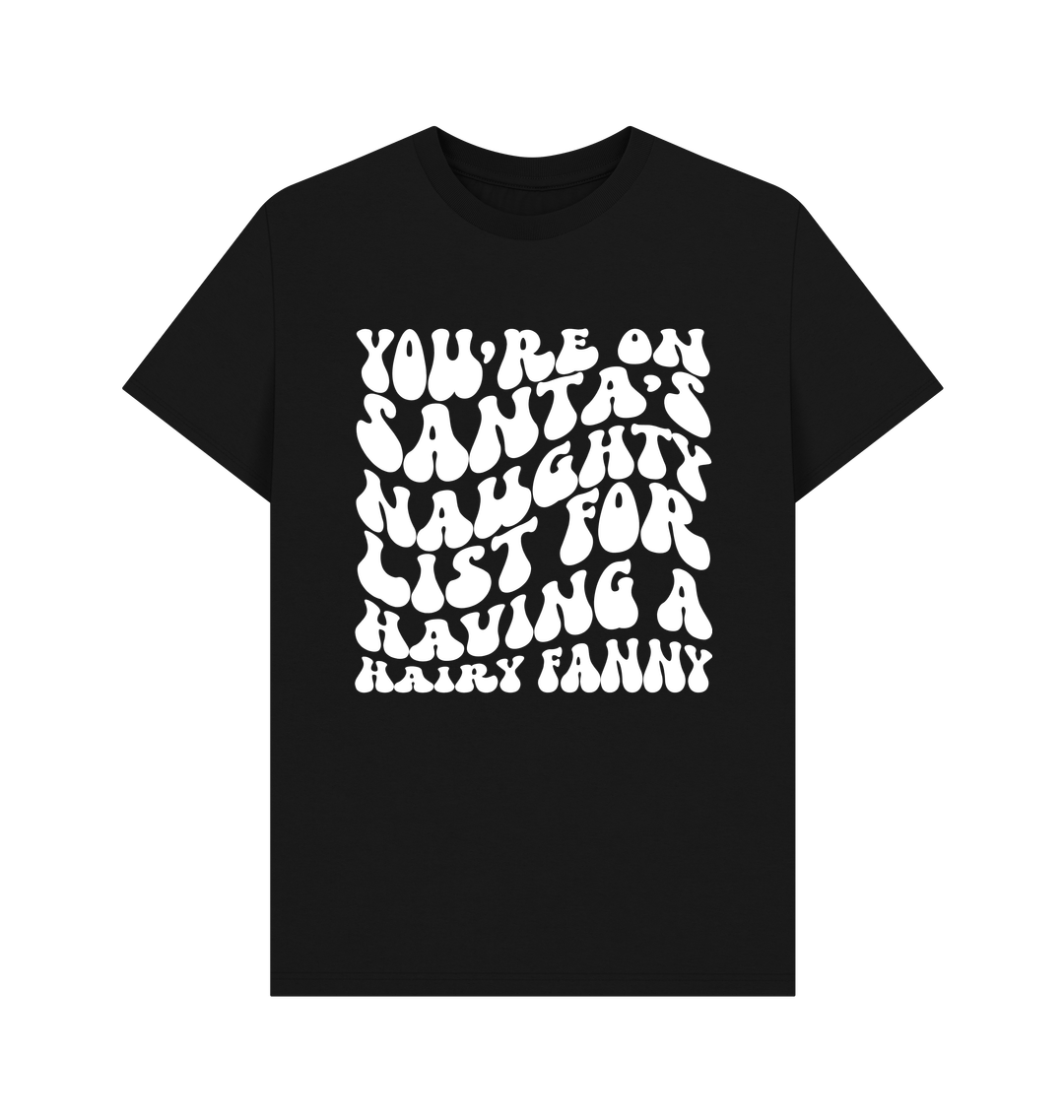 Black Printed T-shirt Front