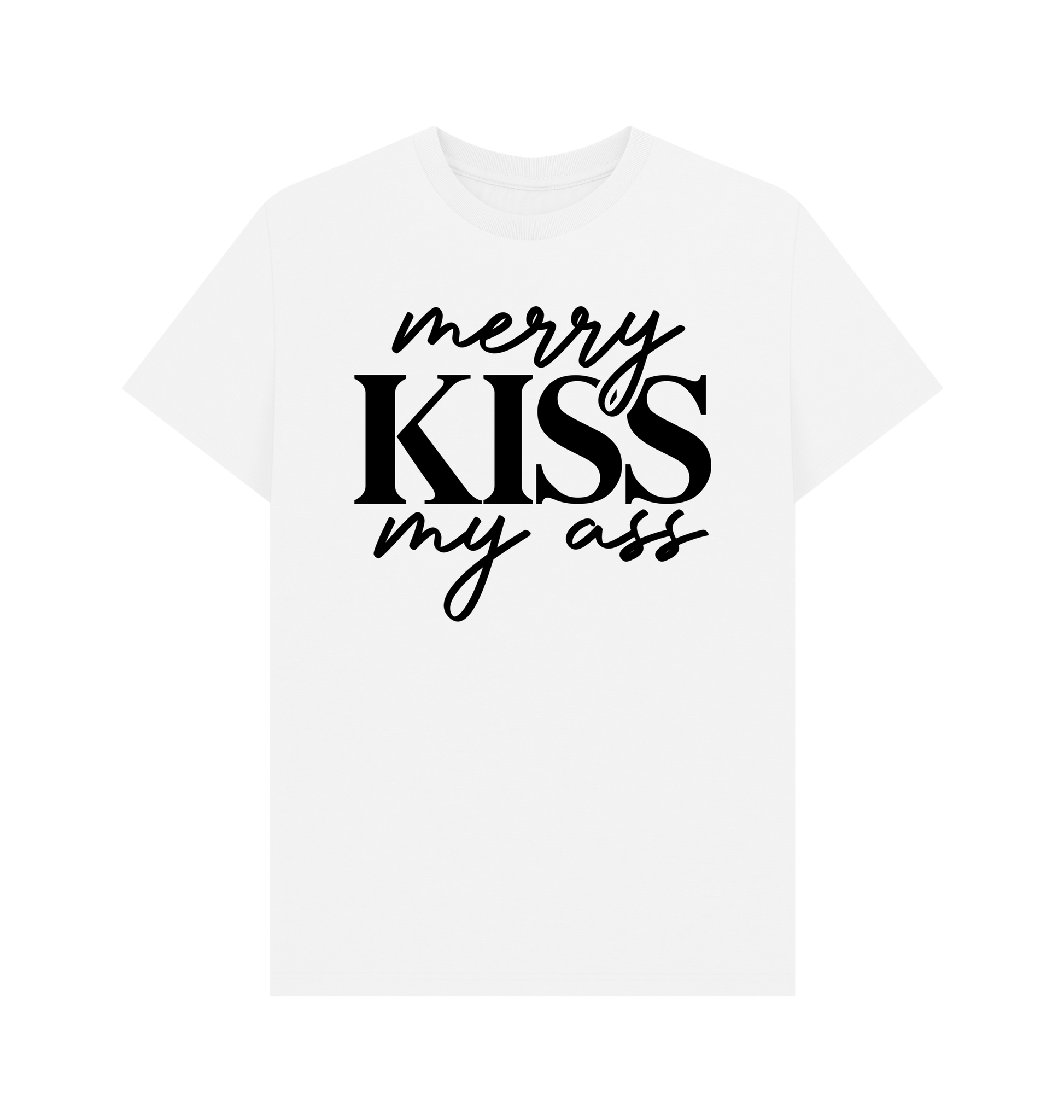 White Printed T-shirt Front