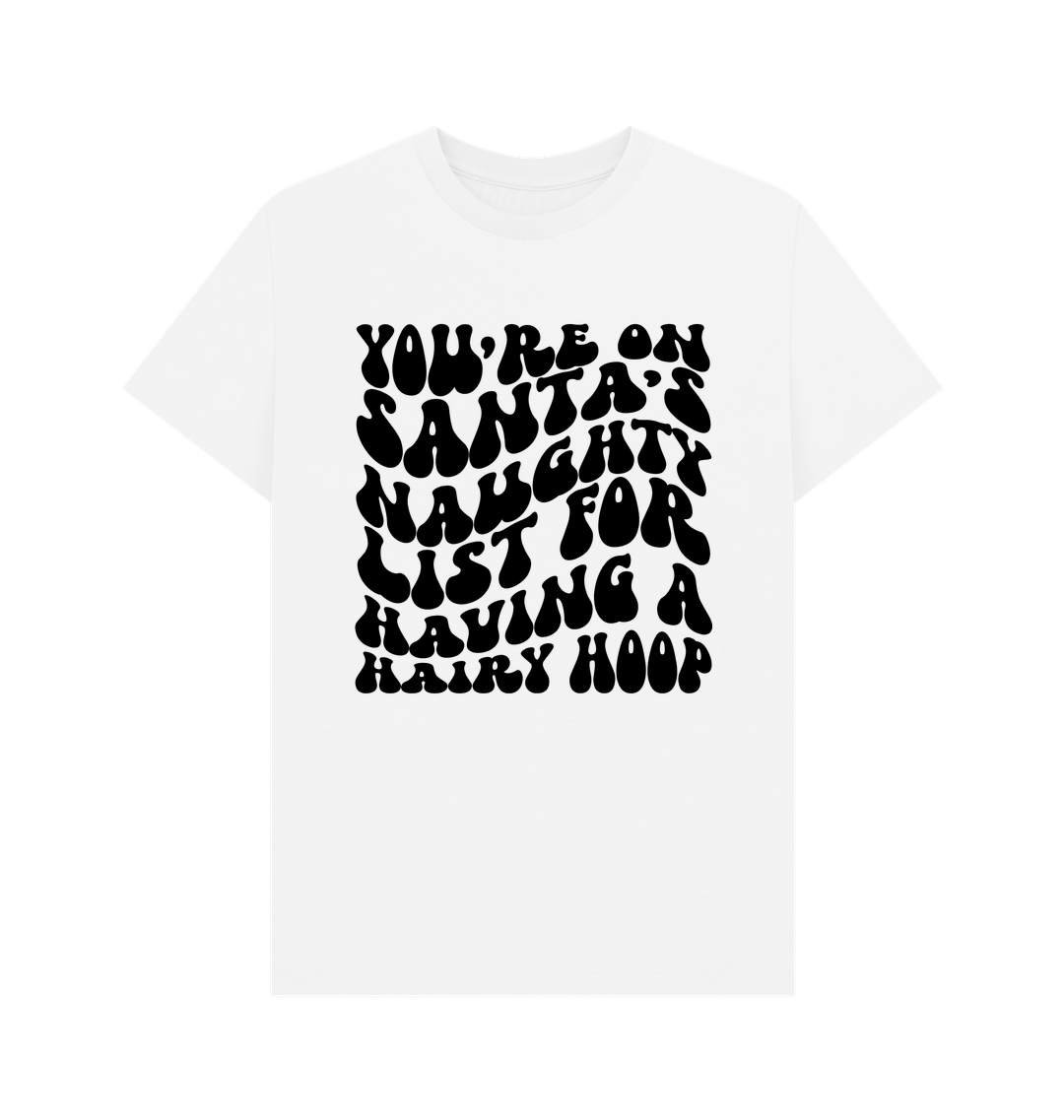White Printed T-shirt Front