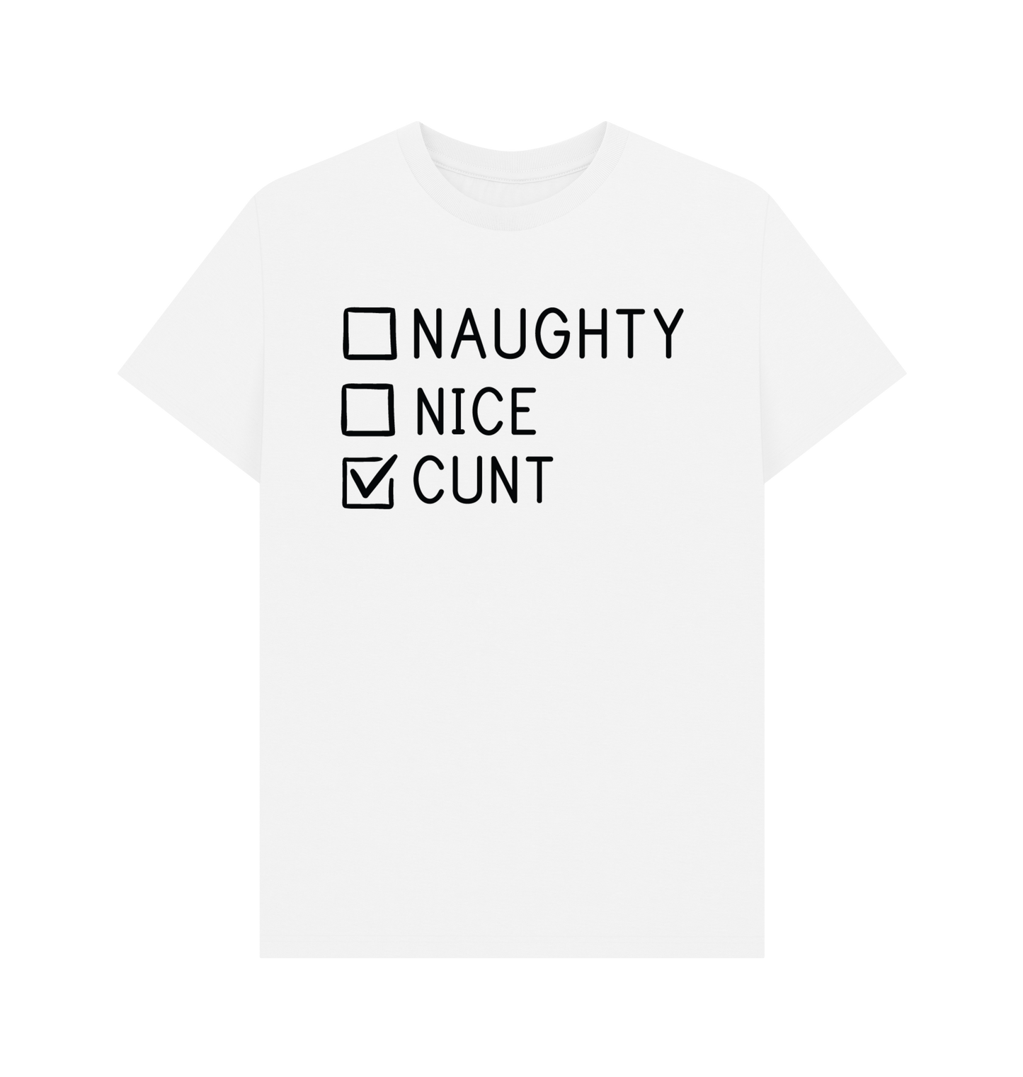 White Printed T-shirt Front