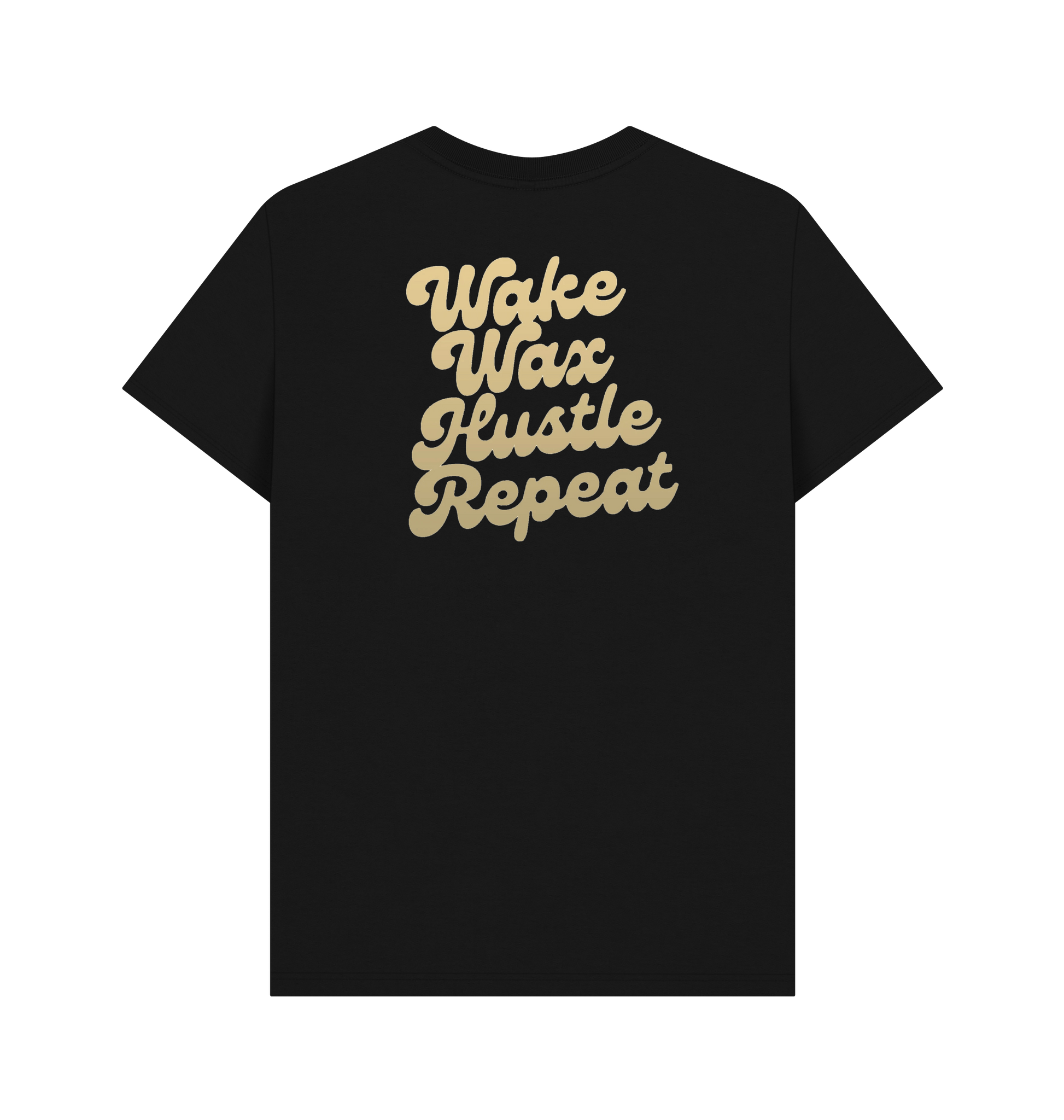 Black Printed T-shirt Back
