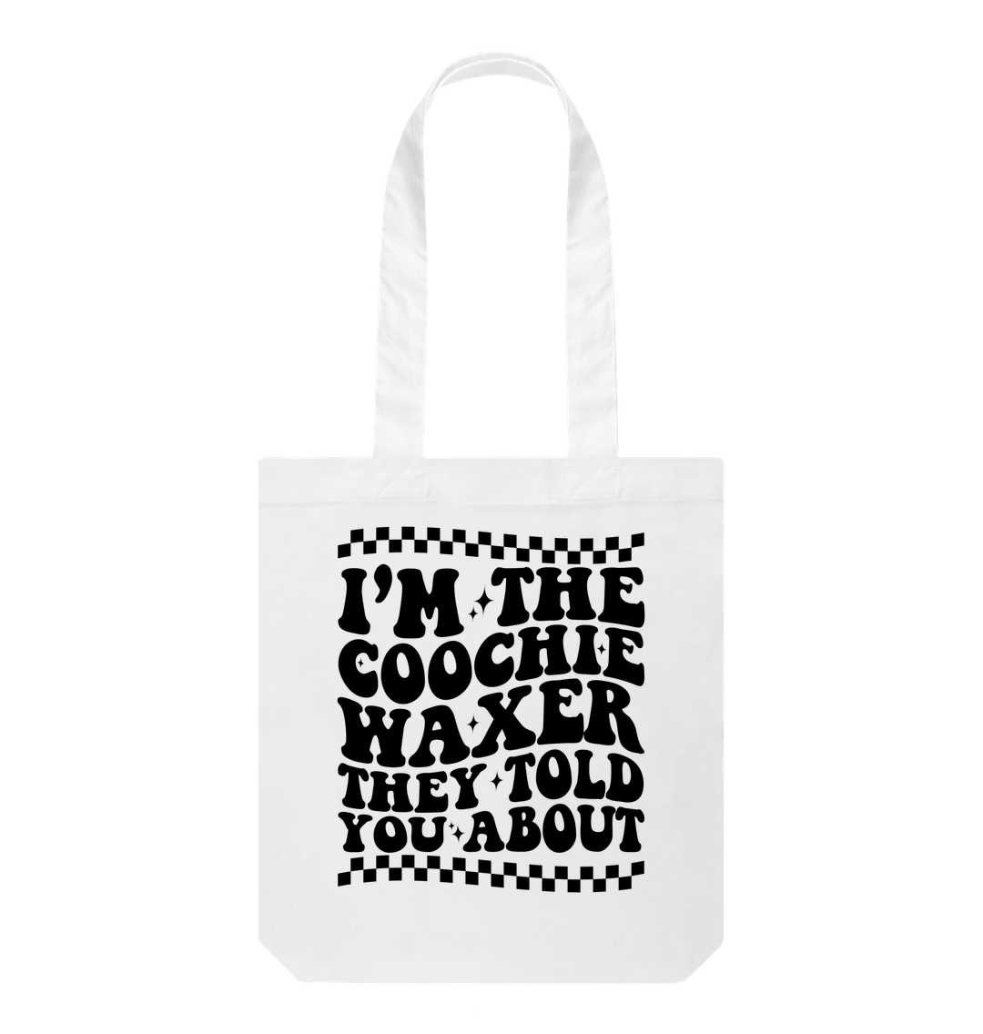 White Printed Bag Front