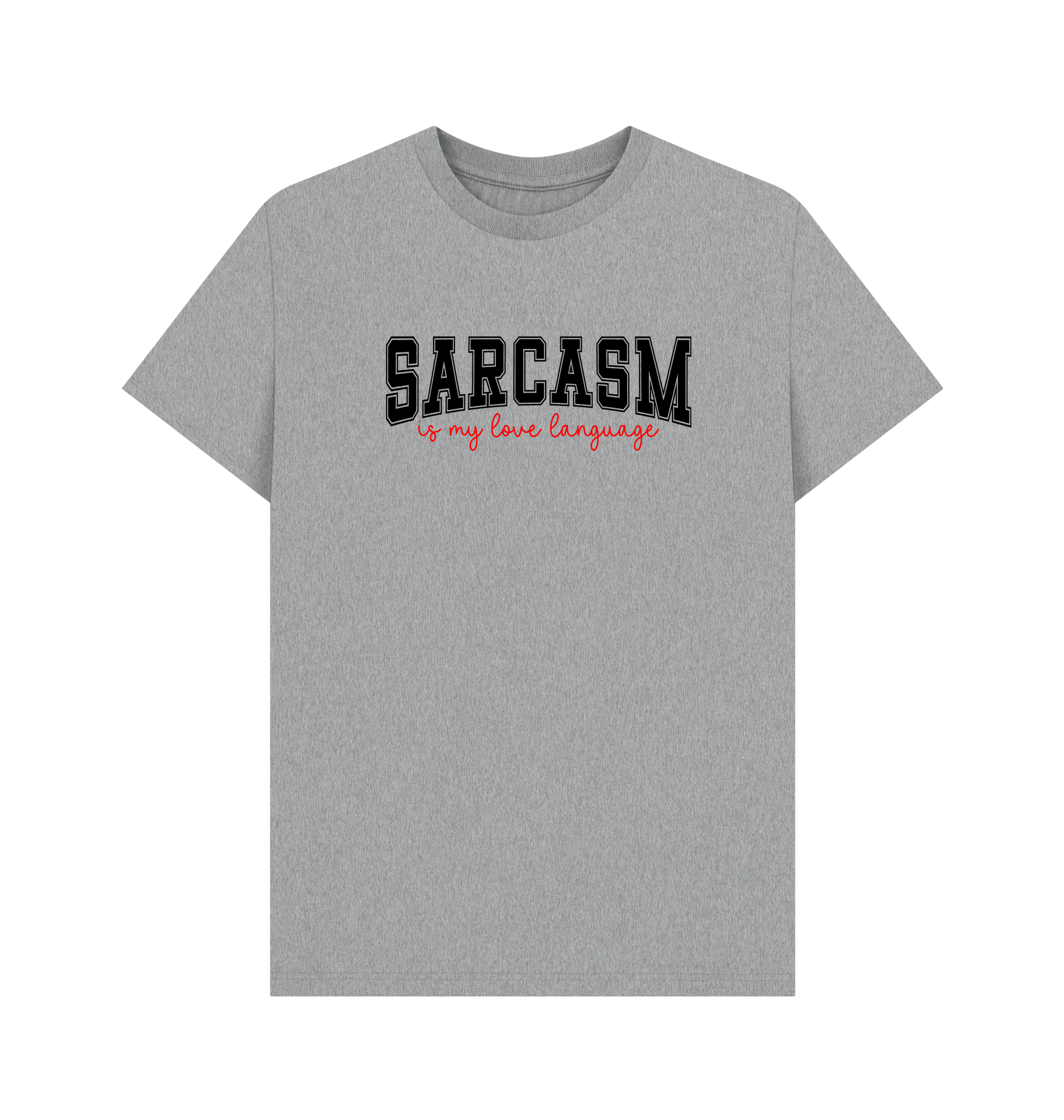 Athletic Grey Printed T-shirt Front