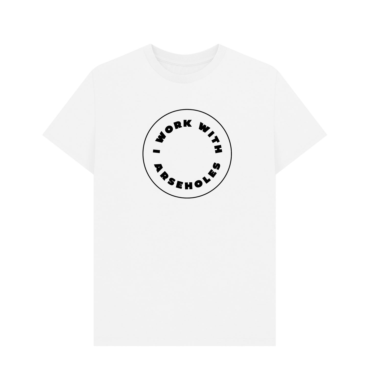 White Printed T-shirt Front