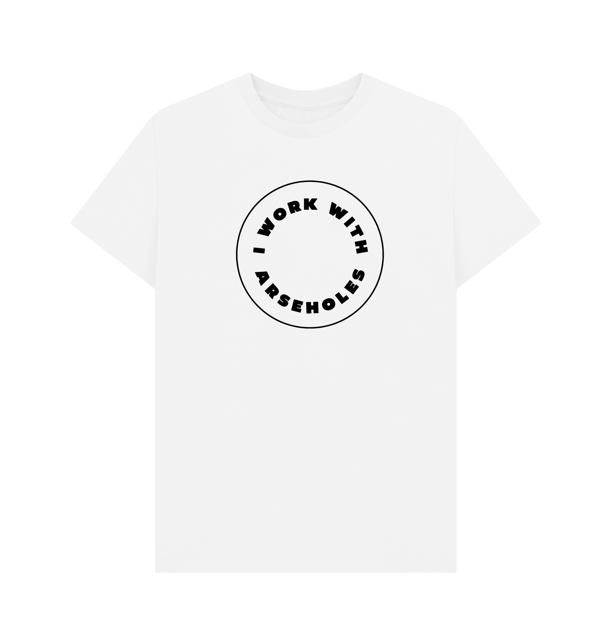 White Printed T-shirt Front