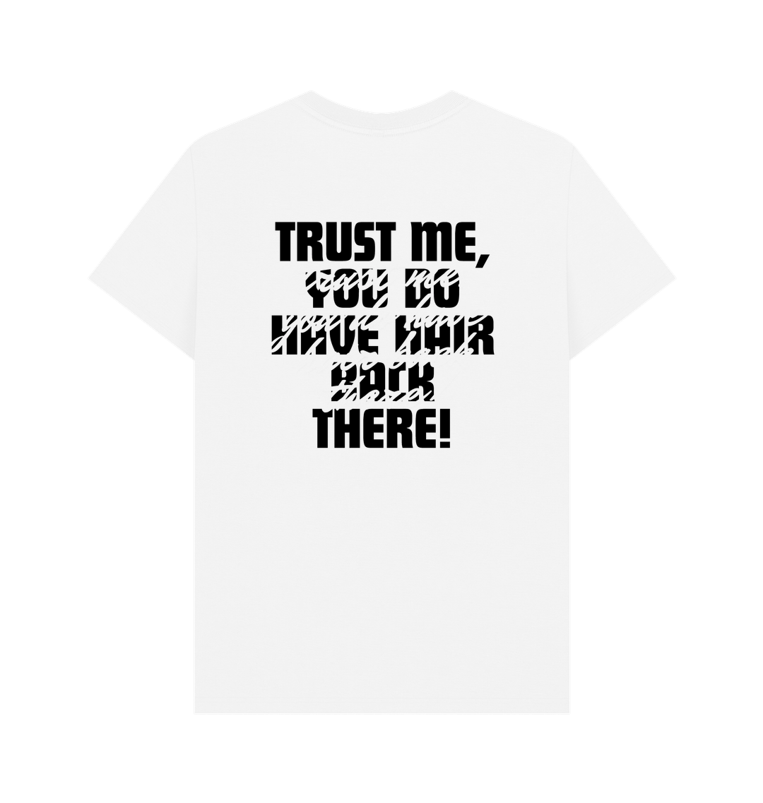 White Printed T-shirt Back