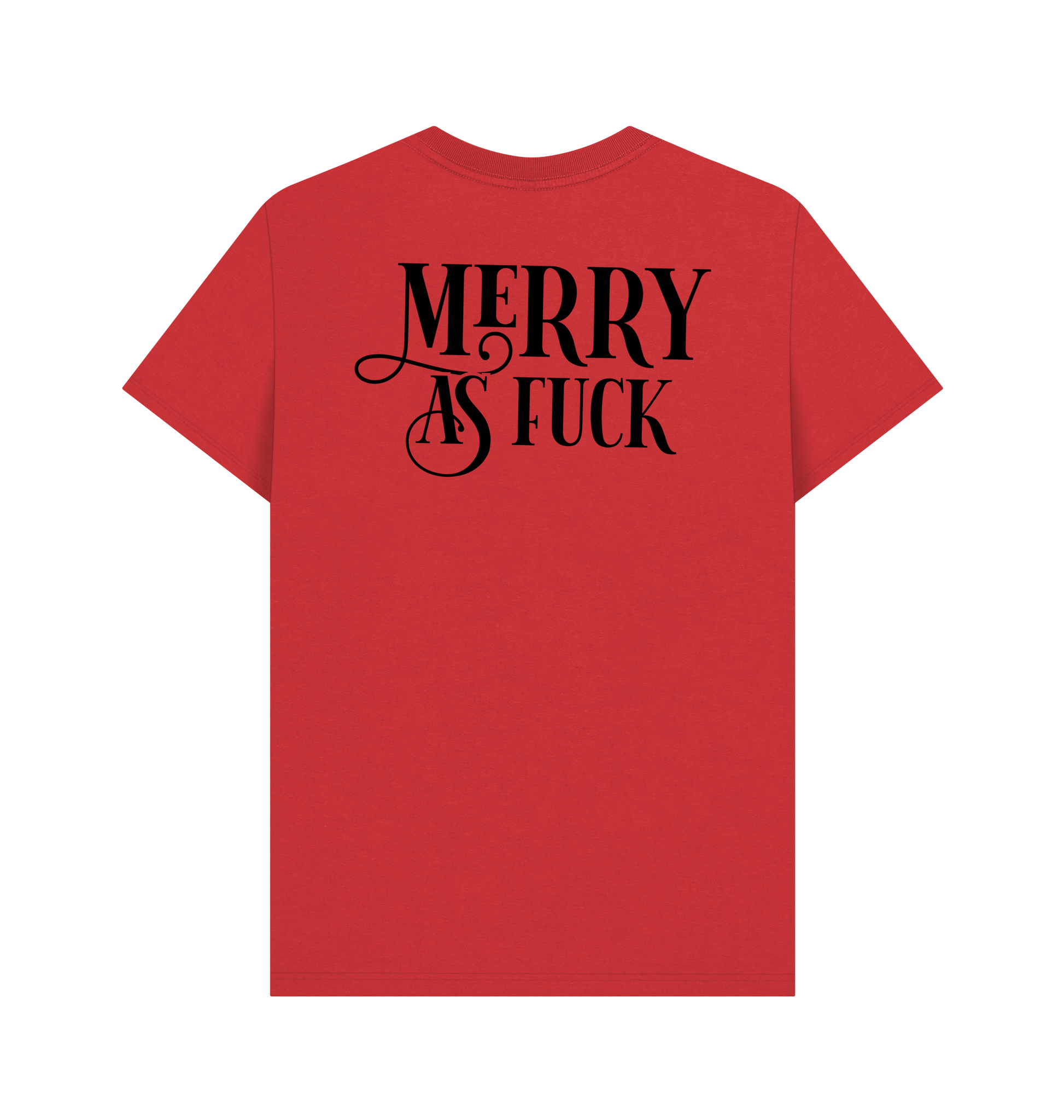 Red Printed T-shirt Back