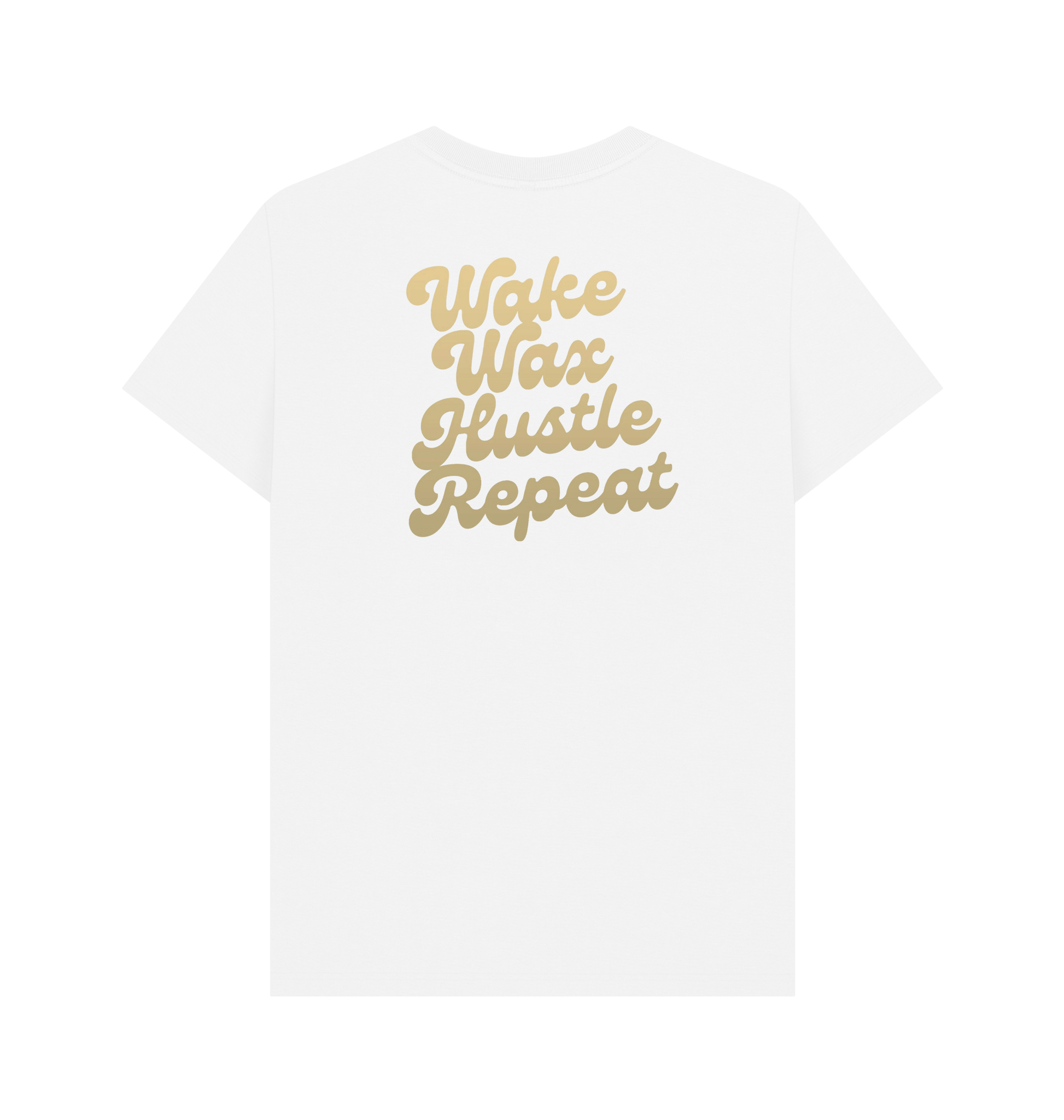 White Printed T-shirt Back