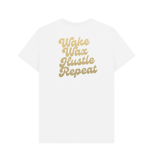 White Printed T-shirt Back