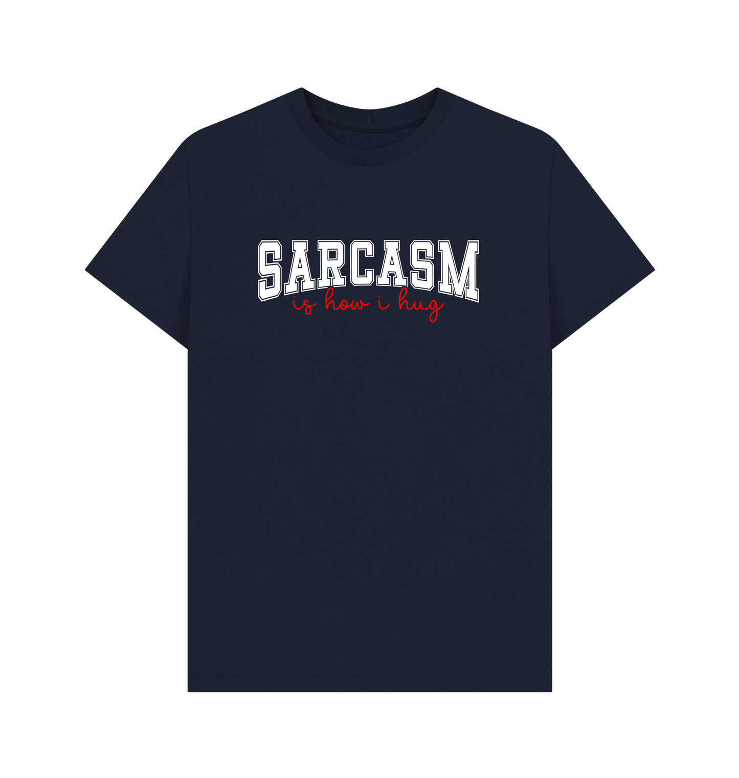 Navy Blue Printed T-shirt Front