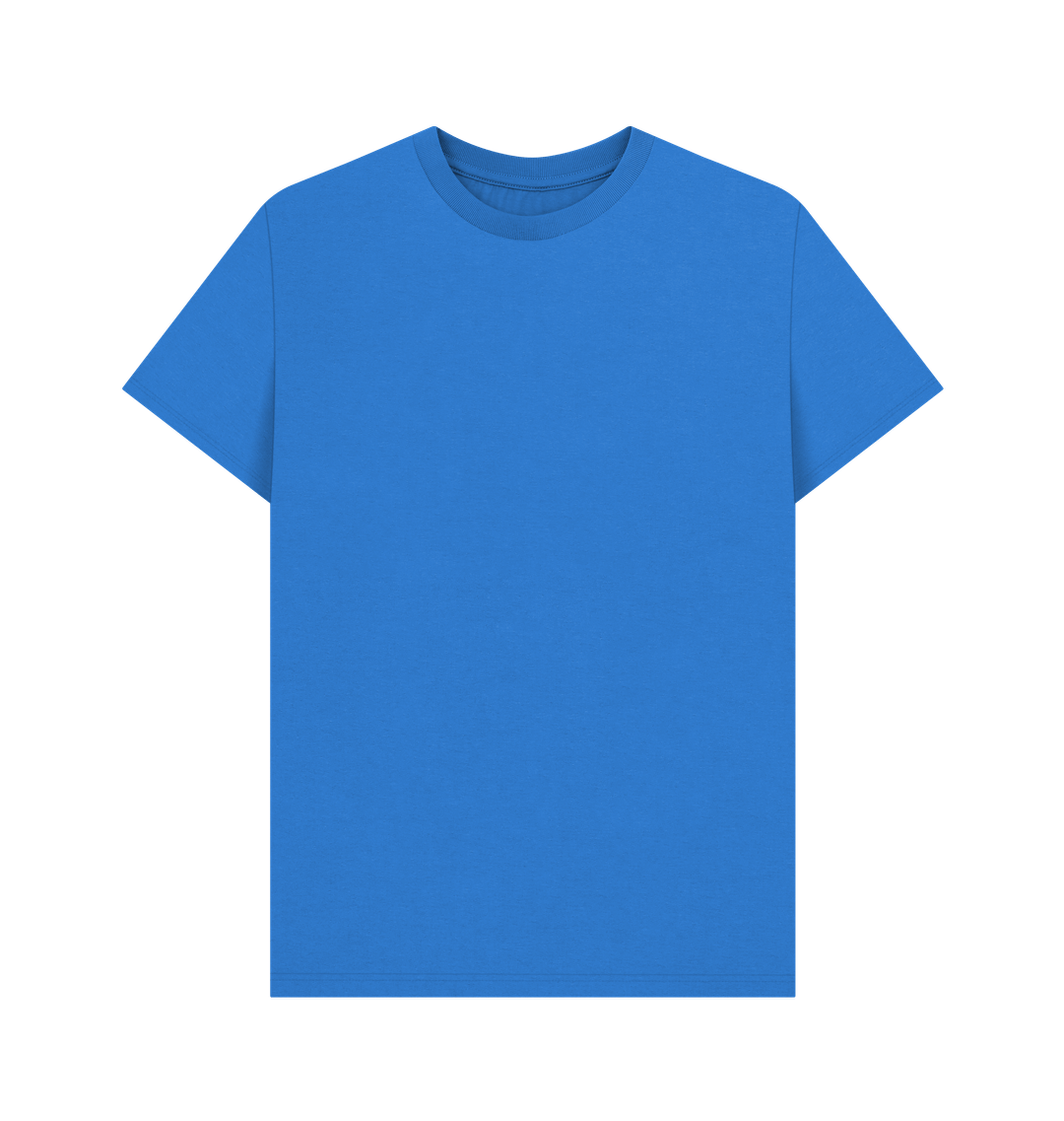 Bright Blue Printed T-shirt Front