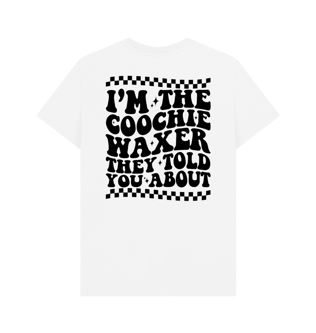 White Printed T-shirt Back