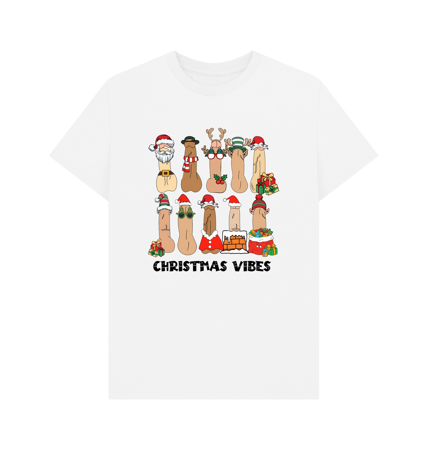 White Printed T-shirt Front