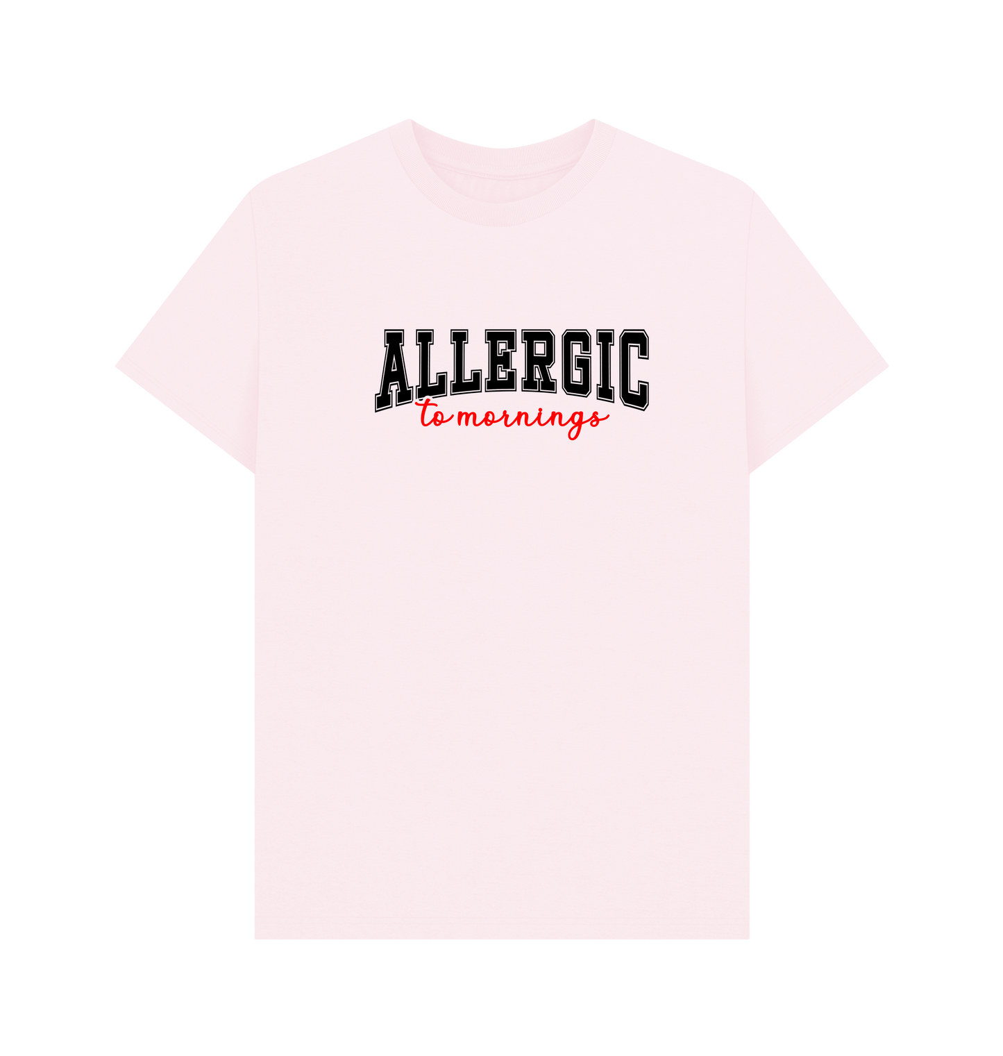 Pink Printed T-shirt Front