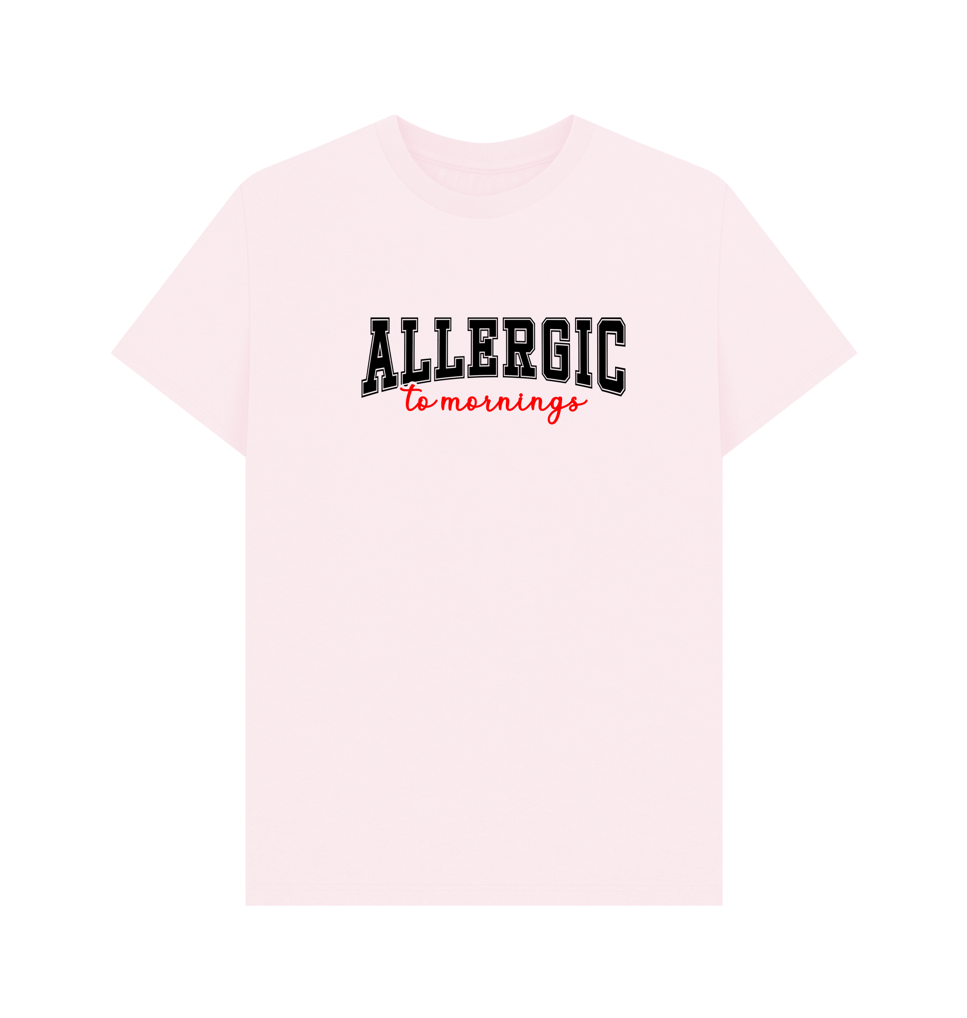Pink Printed T-shirt Front