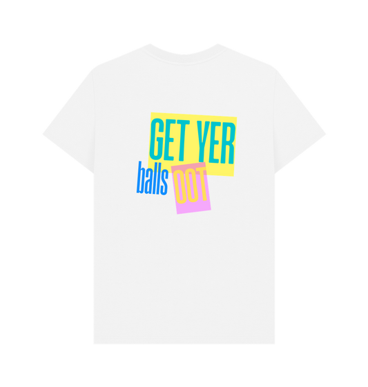 White Printed T-shirt Back