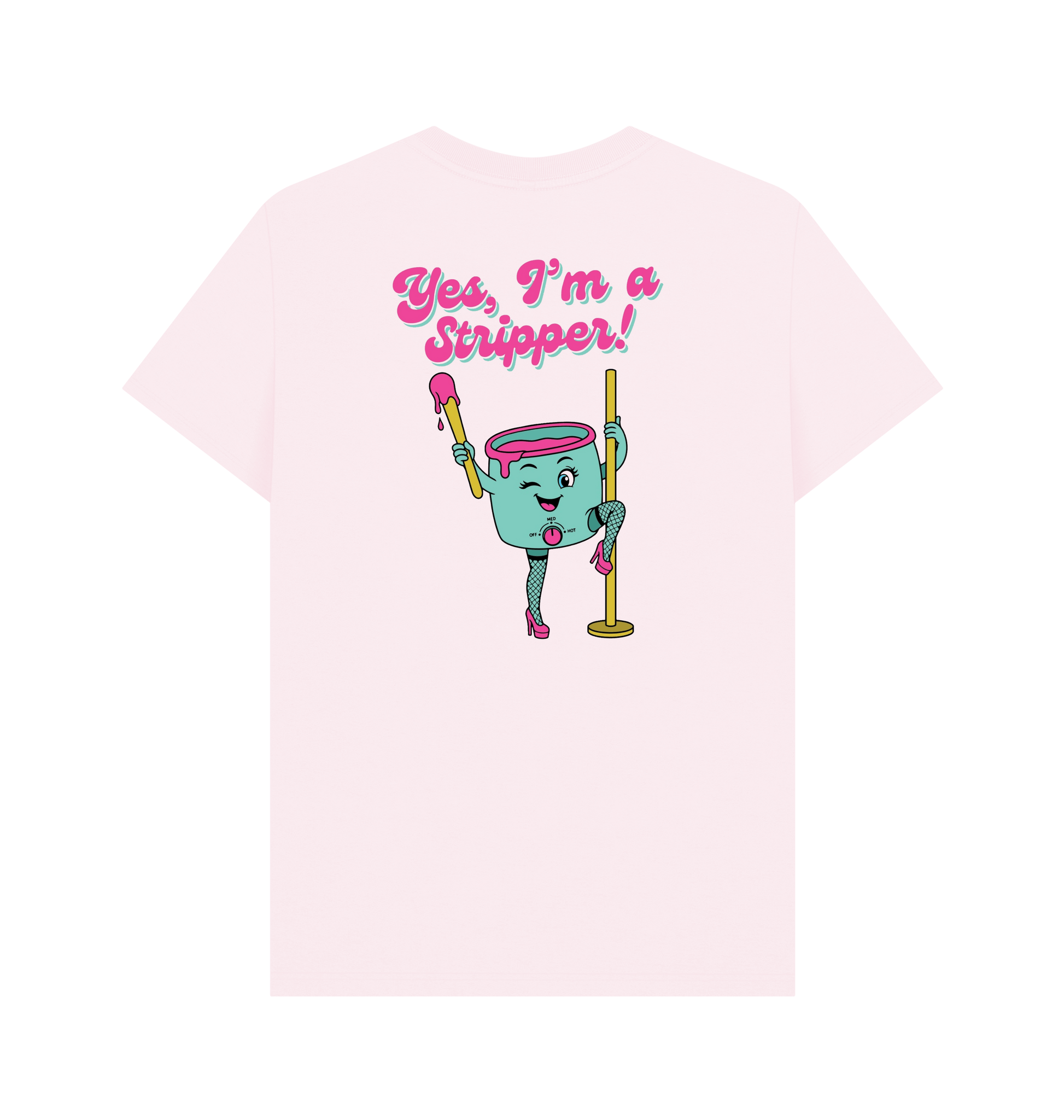 Pink Printed T-shirt Back