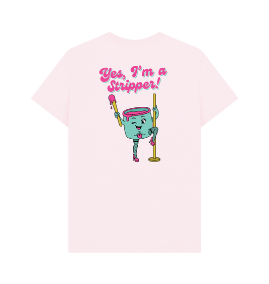 Pink Printed T-shirt Back