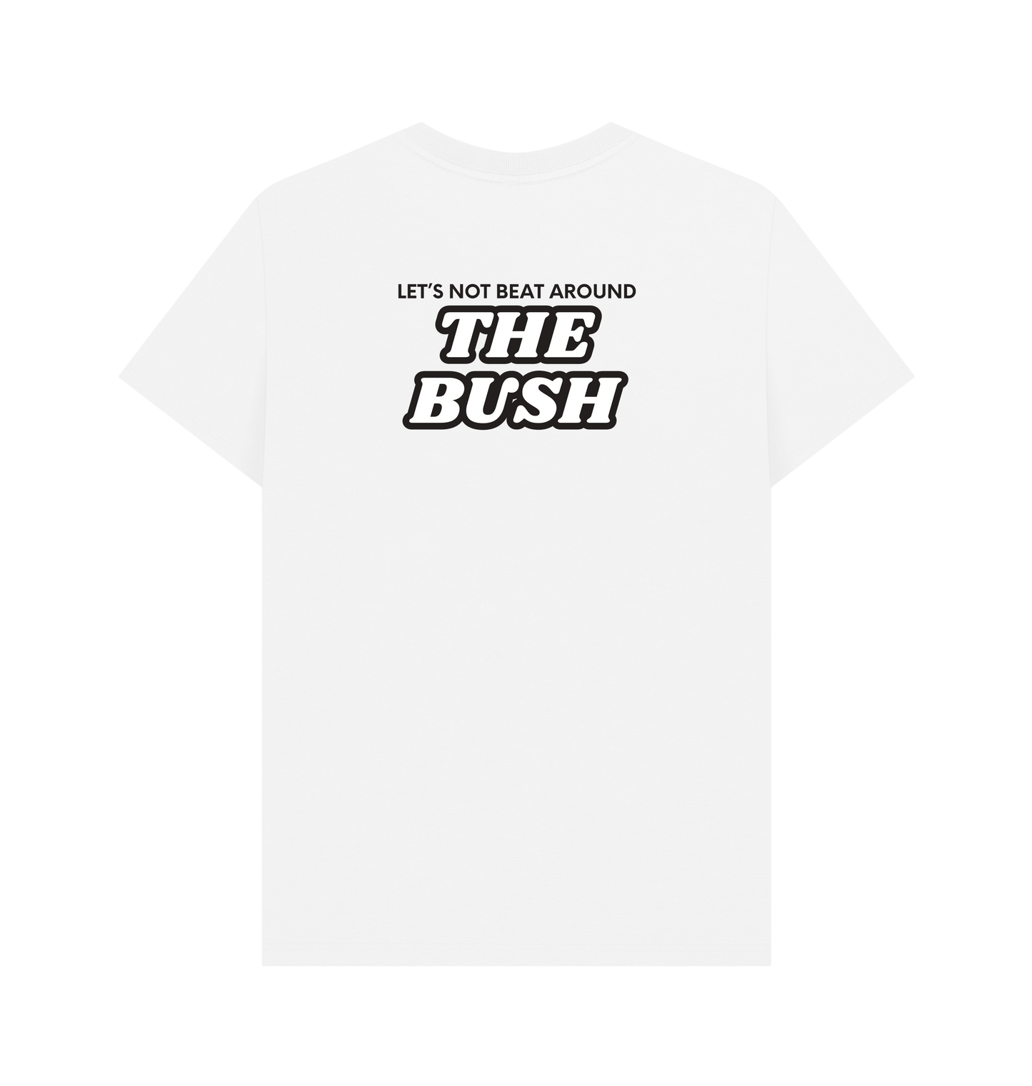White Printed T-shirt Back