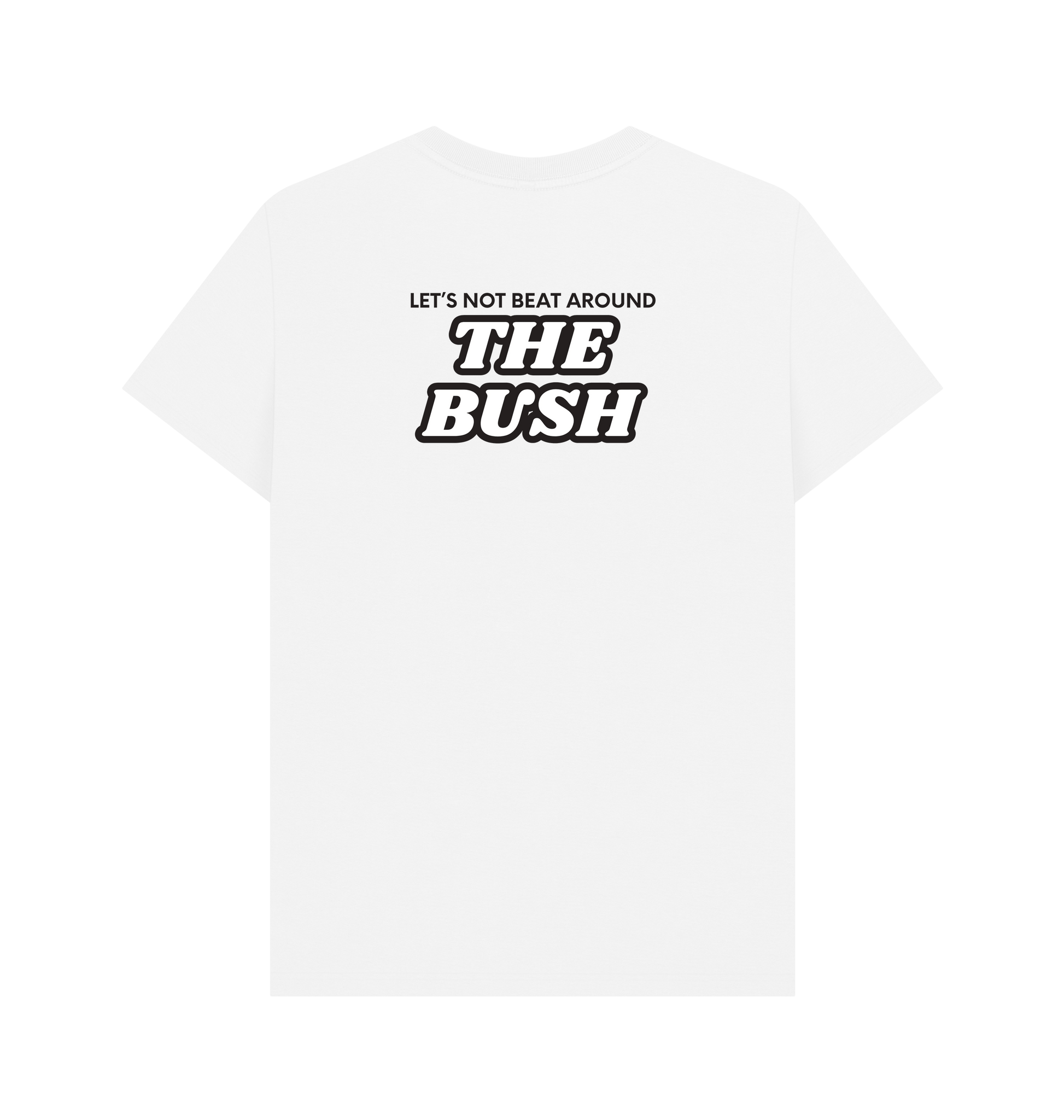 White Printed T-shirt Back