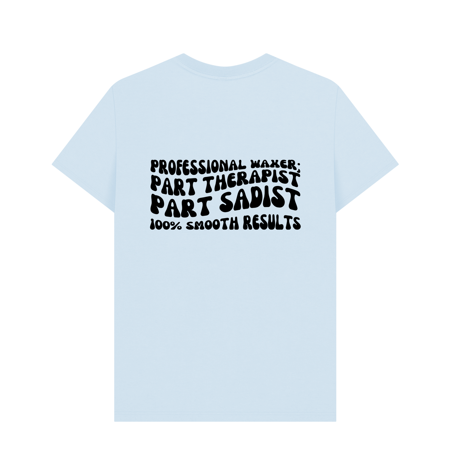 Sky Blue Printed T-shirt Back