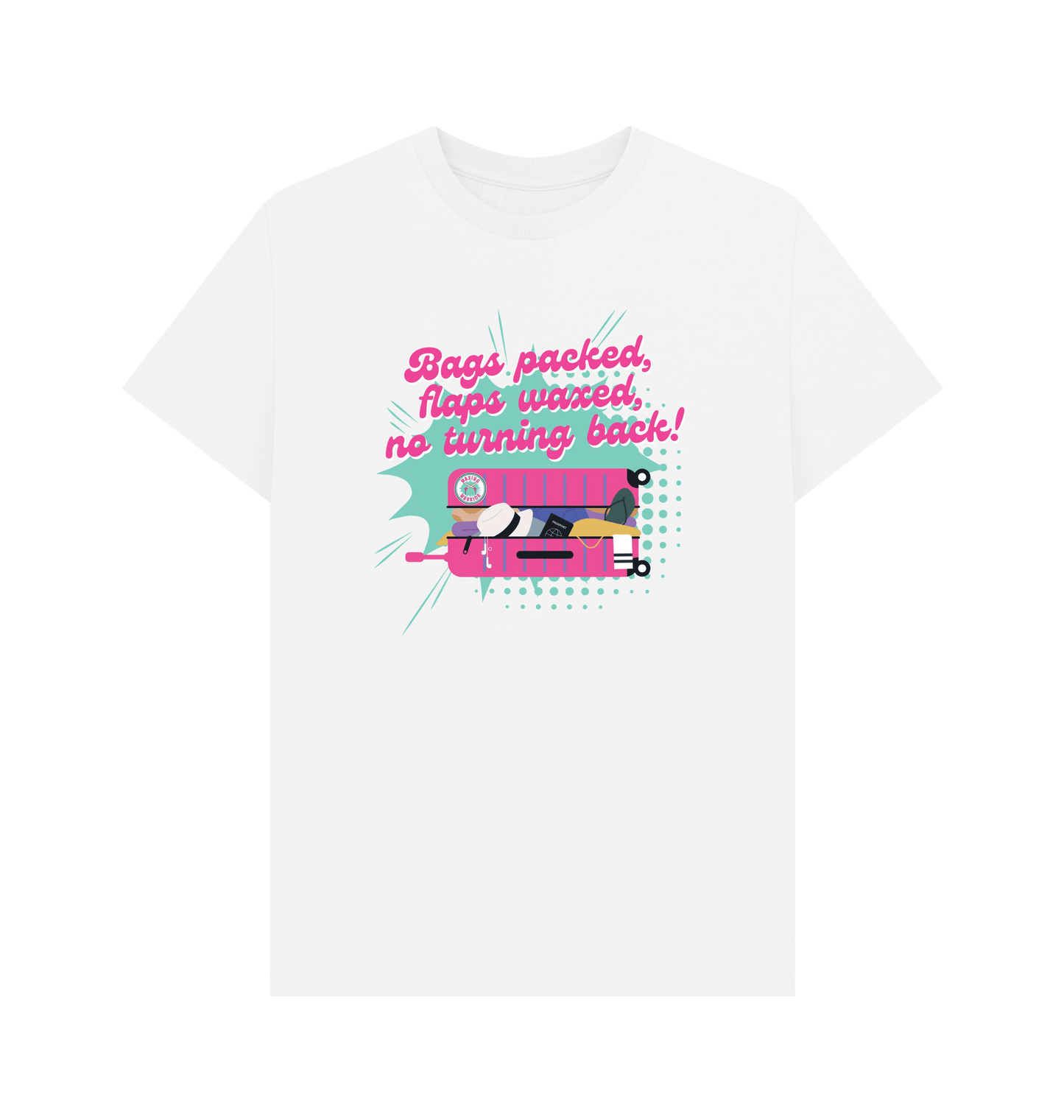 White Printed T-shirt Front