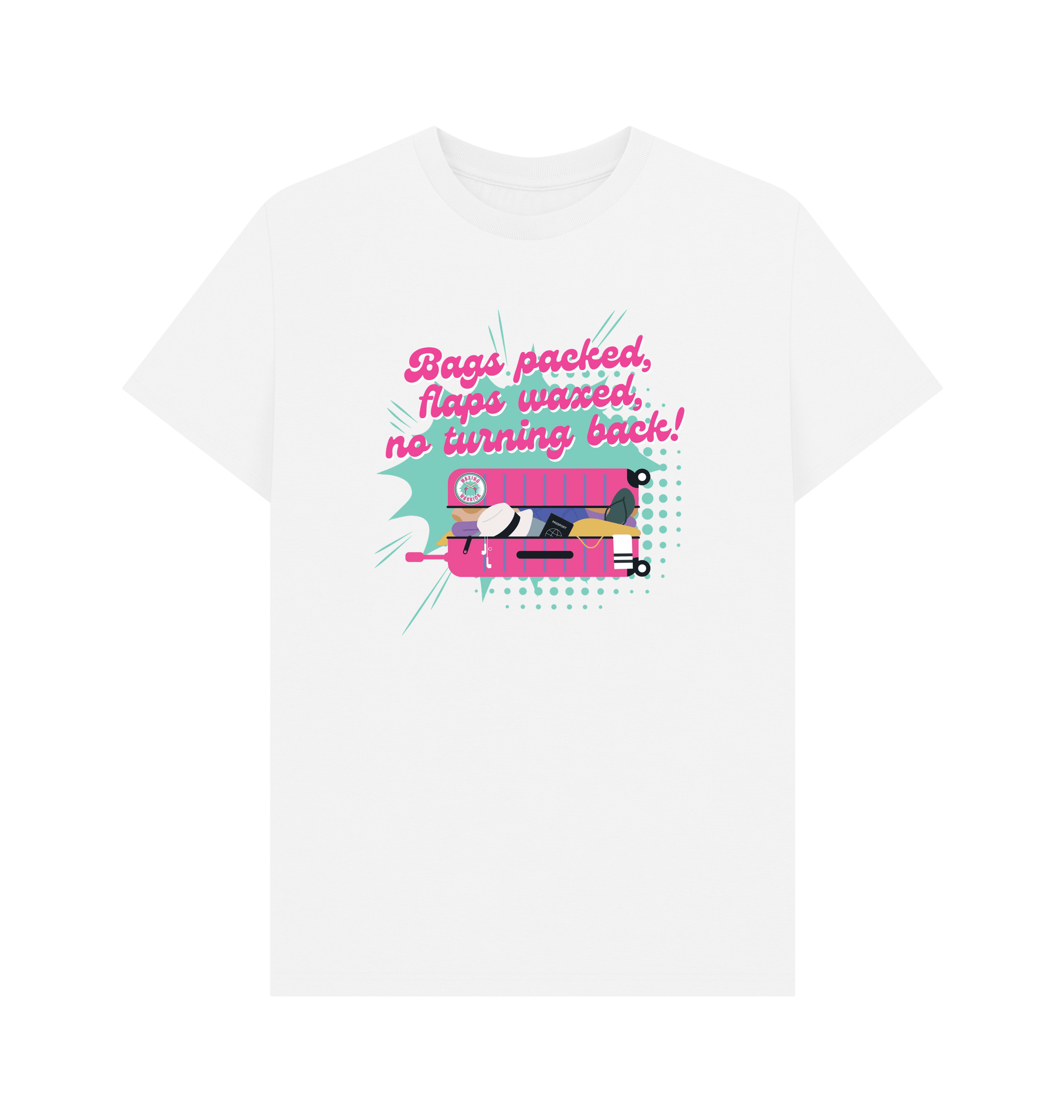 White Printed T-shirt Front