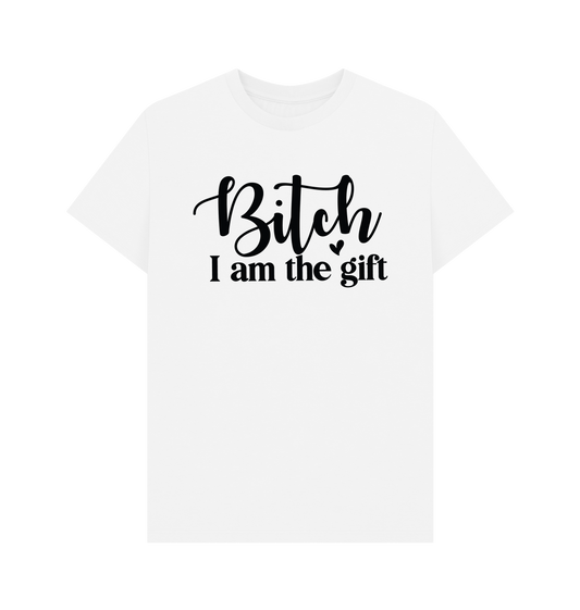 White Printed T-shirt Front