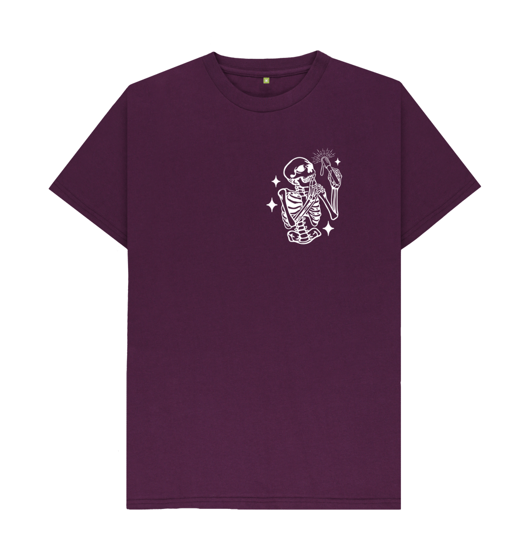 Purple Printed T-shirt Front