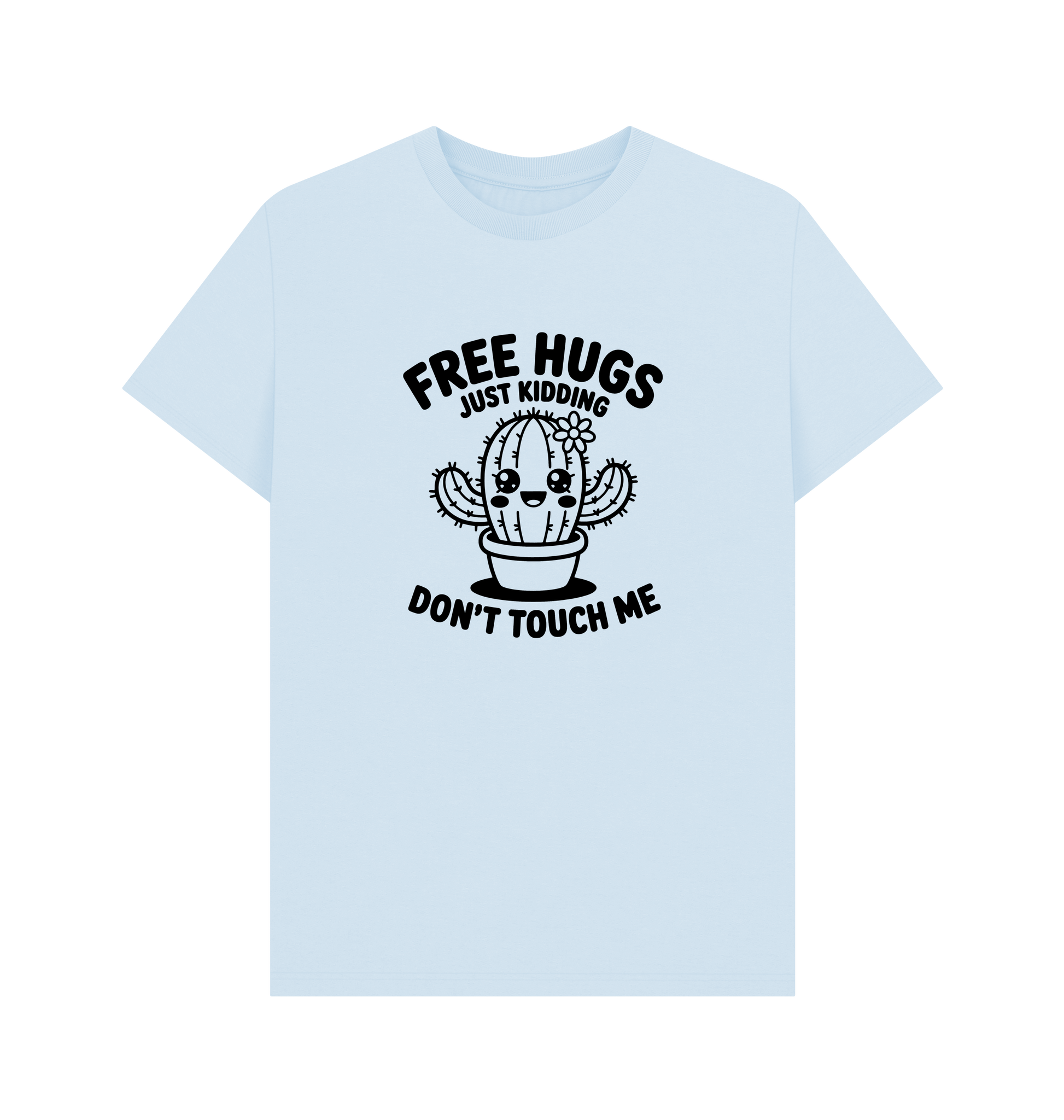 Sky Blue Printed T-shirt Front