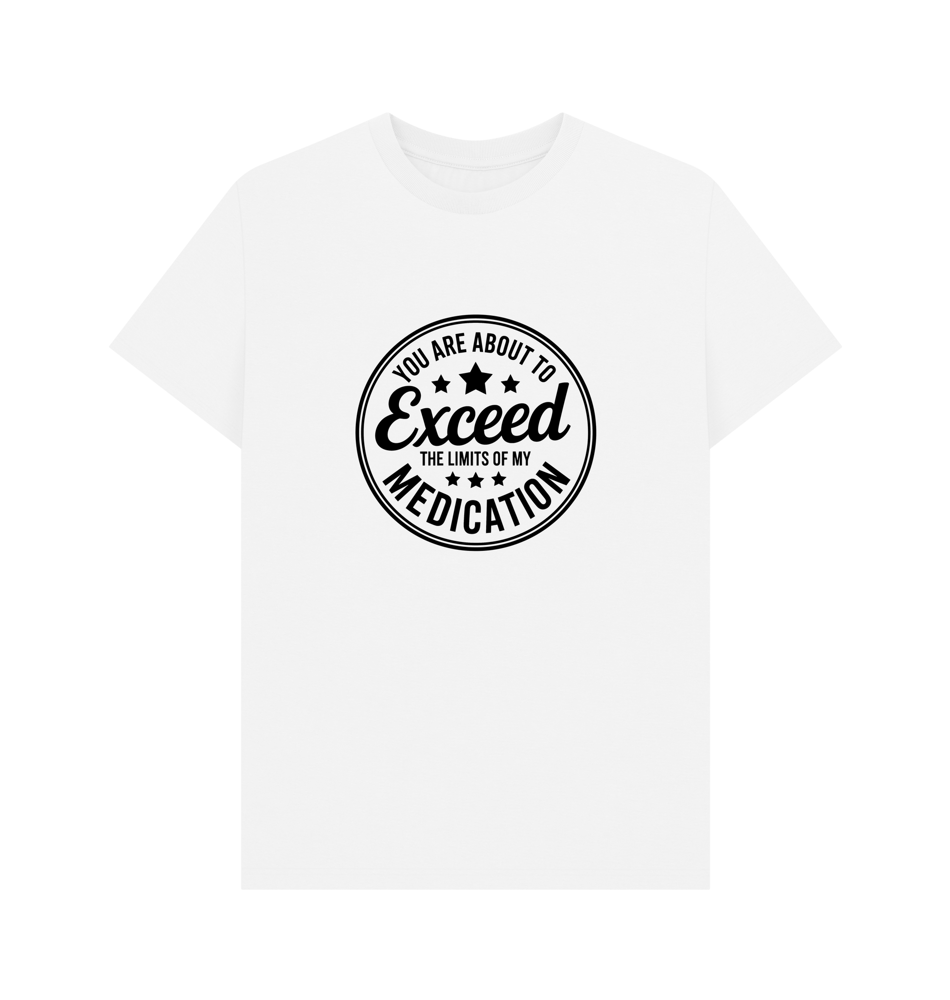 White Printed T-shirt Front