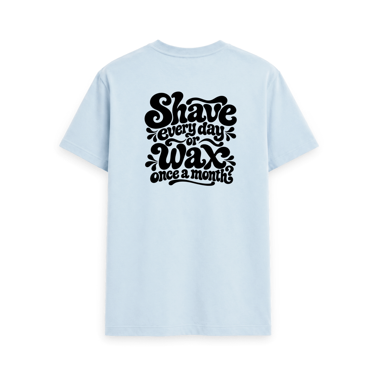 Sky Blue Printed T-shirt Back