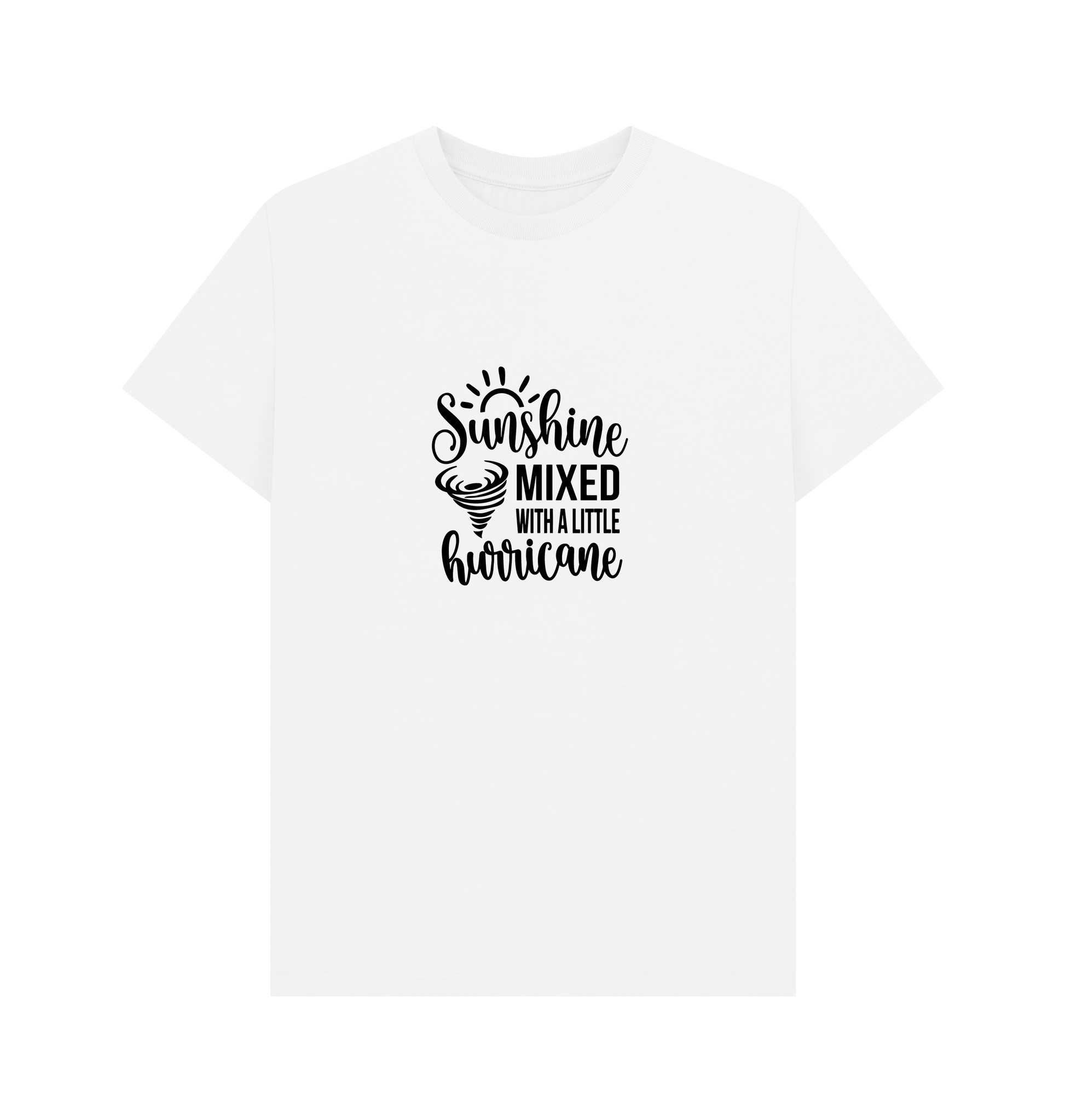 White Printed T-shirt Front