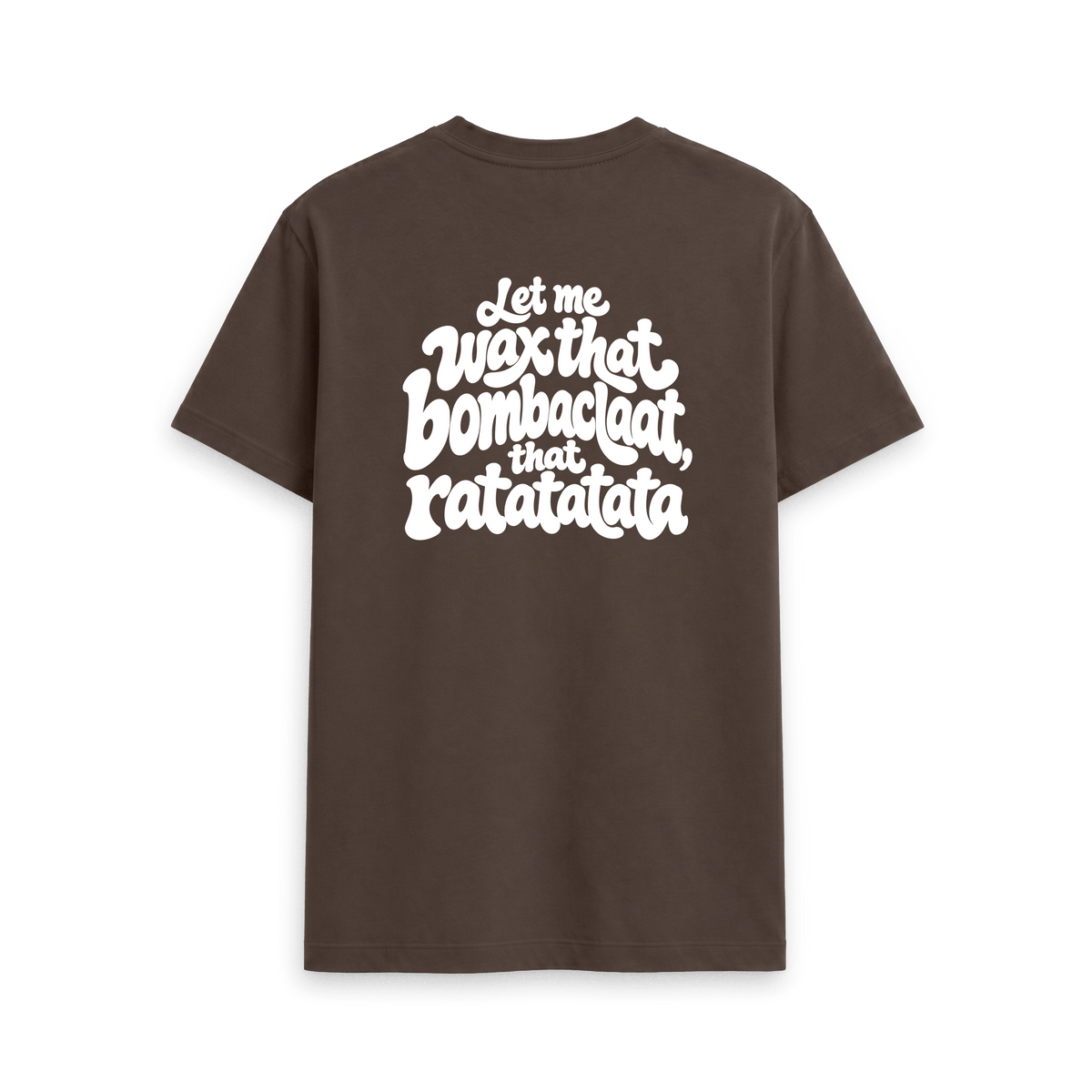 Chocolate Printed T-shirt Back