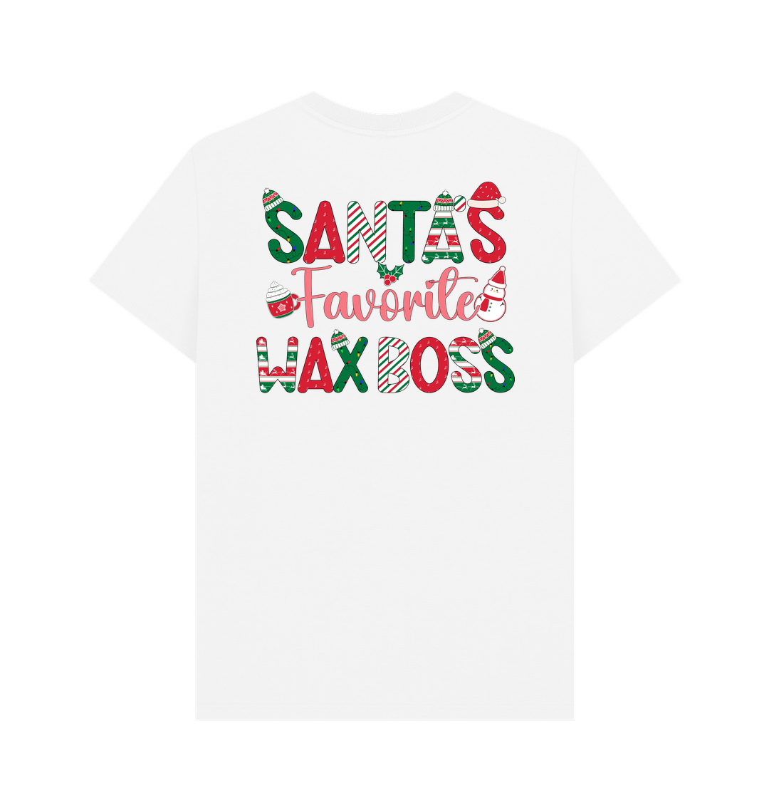 White Printed T-shirt Back