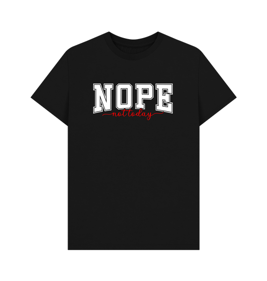 Black Printed T-shirt Front