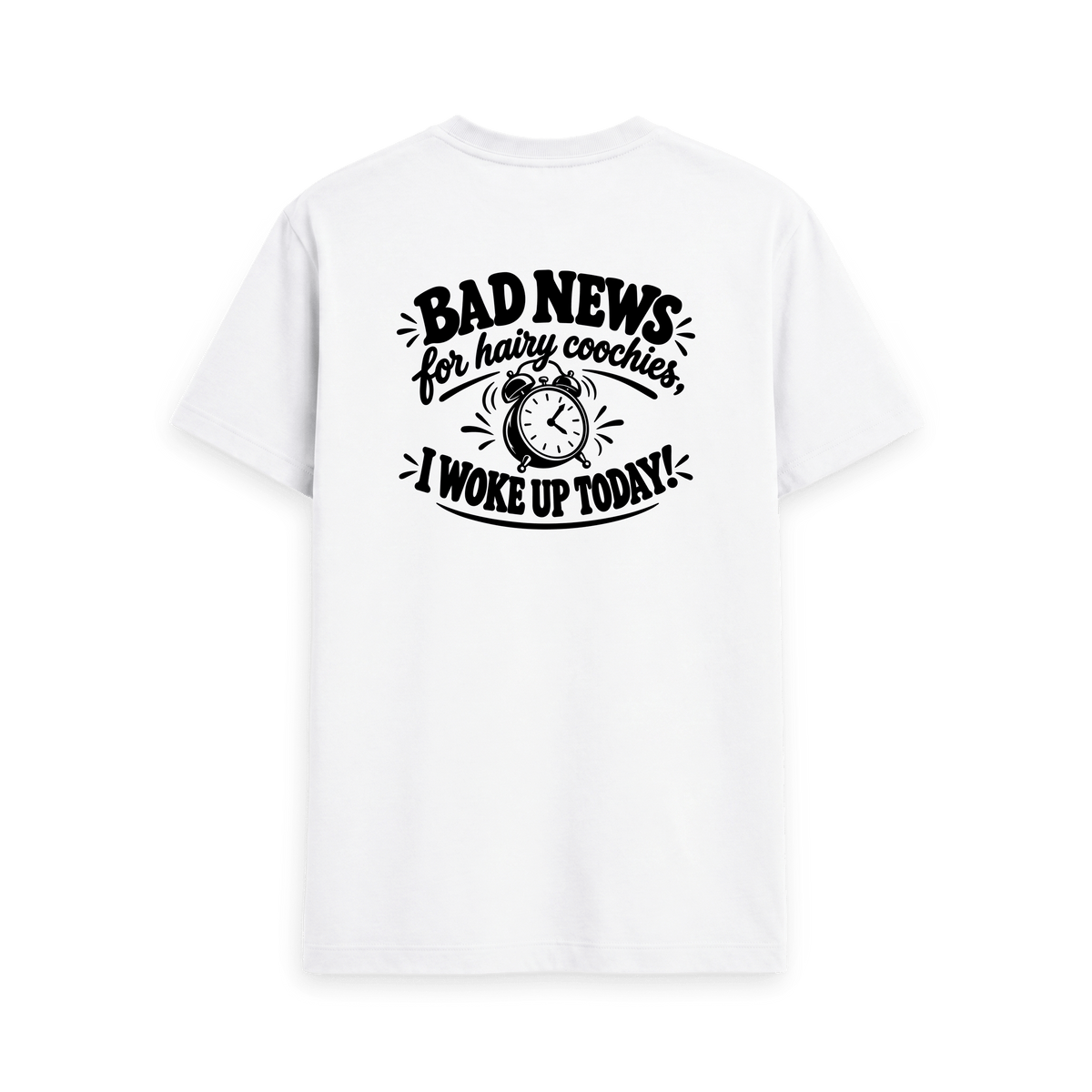White Printed T-shirt Back