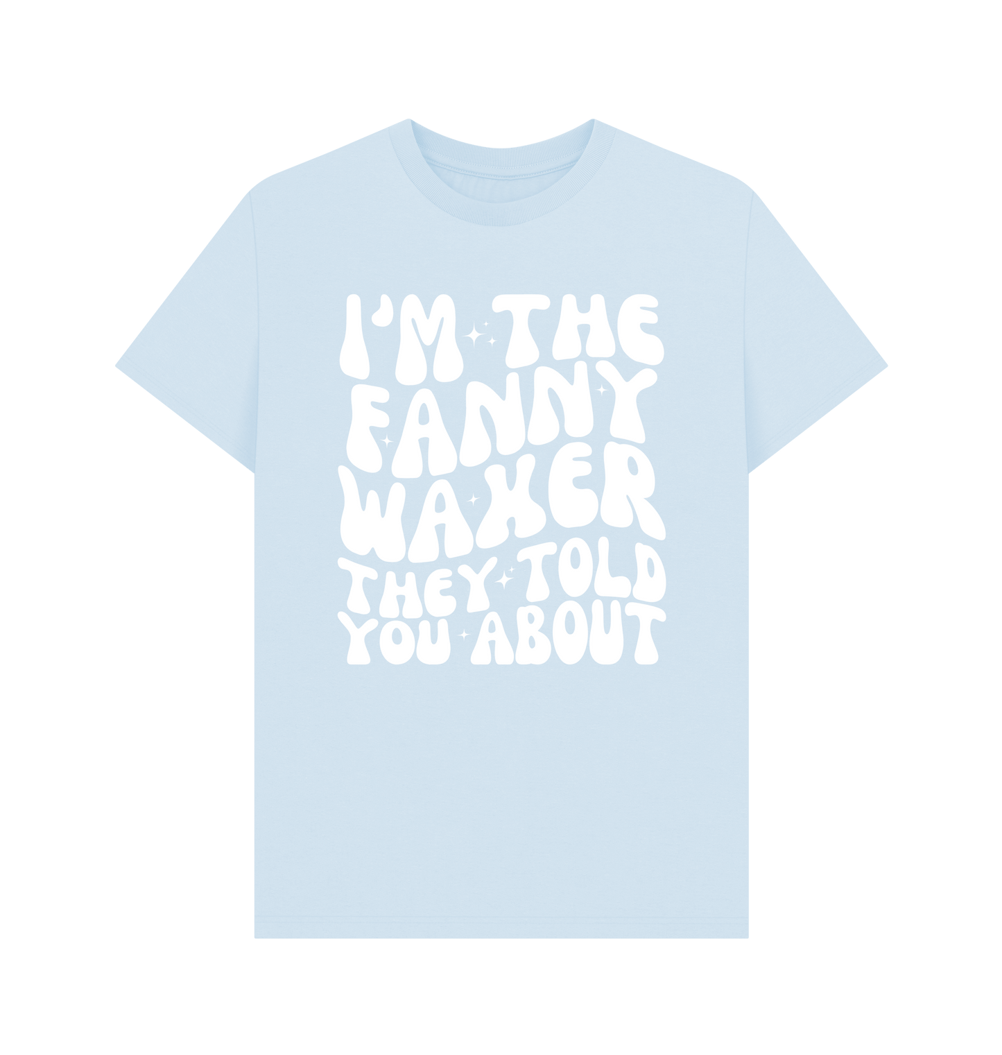 Sky Blue Printed T-shirt Front