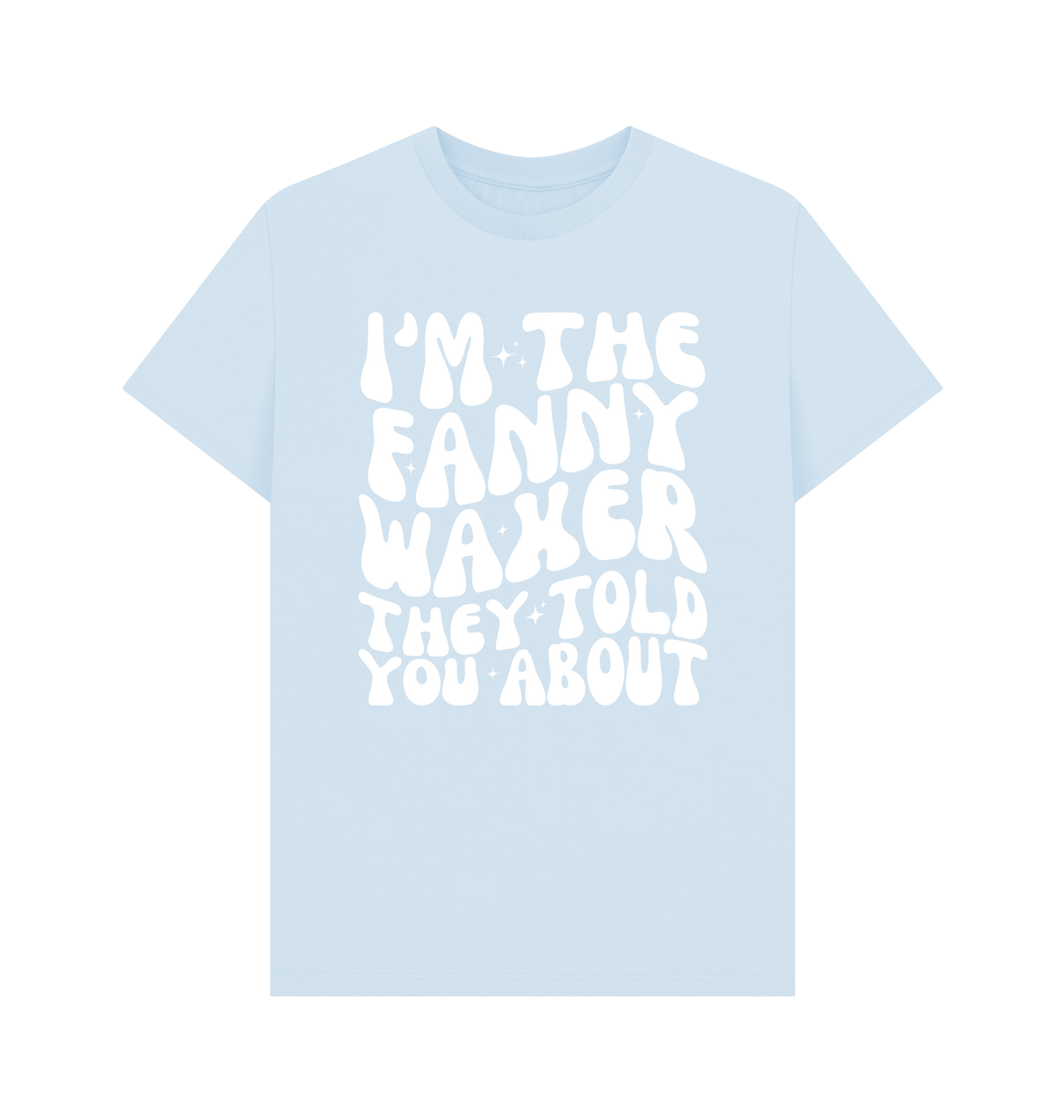 Sky Blue Printed T-shirt Front