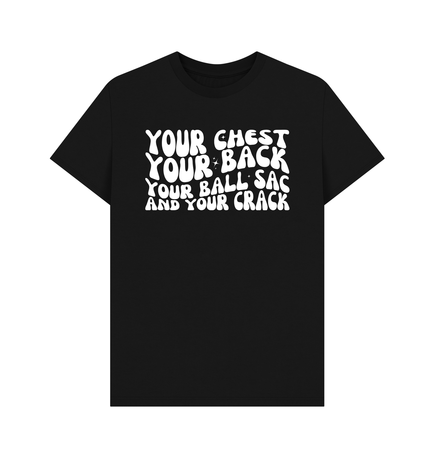 Black Printed T-shirt Front
