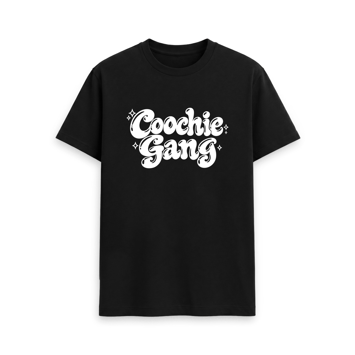 Black Printed T-shirt Front