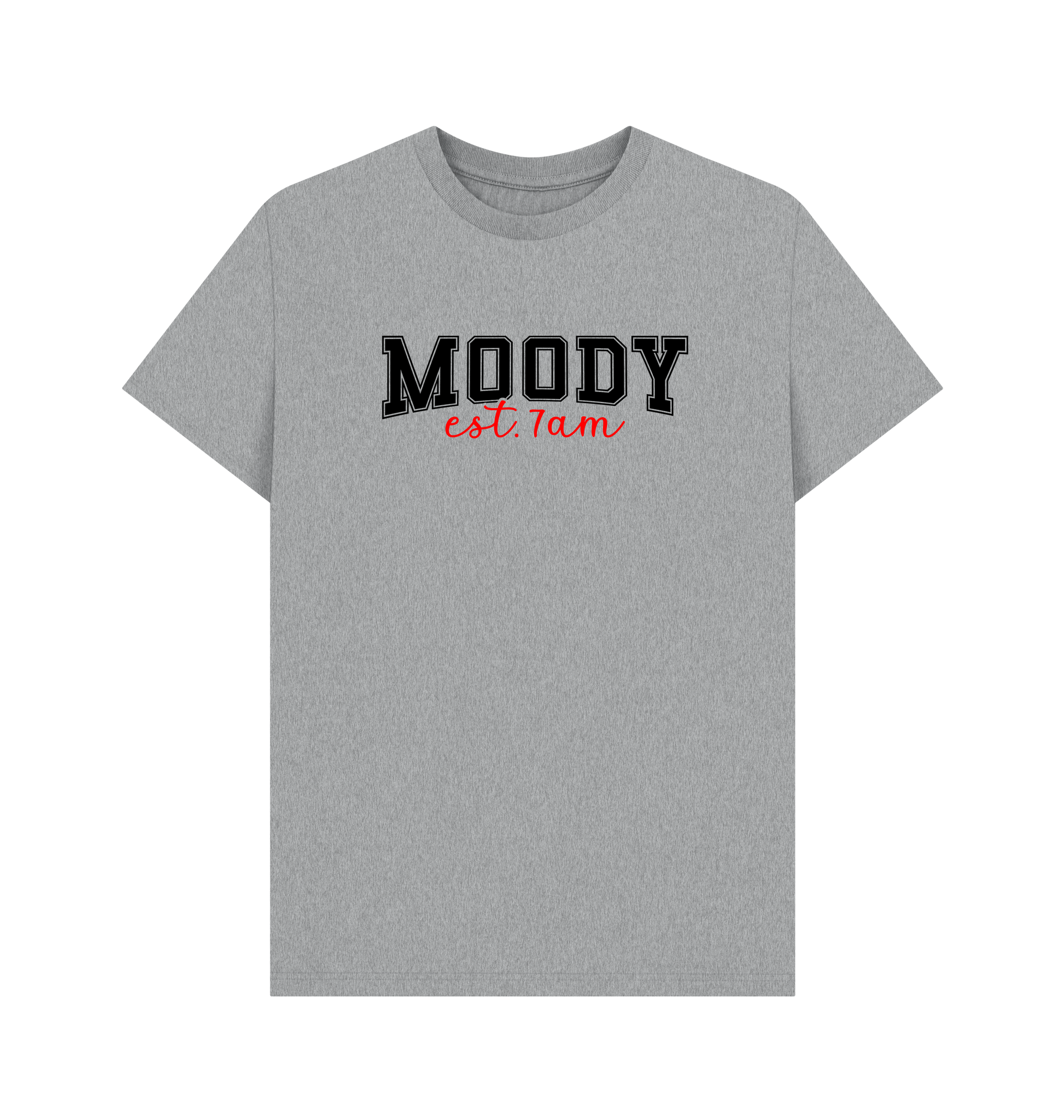 Athletic Grey Printed T-shirt Front