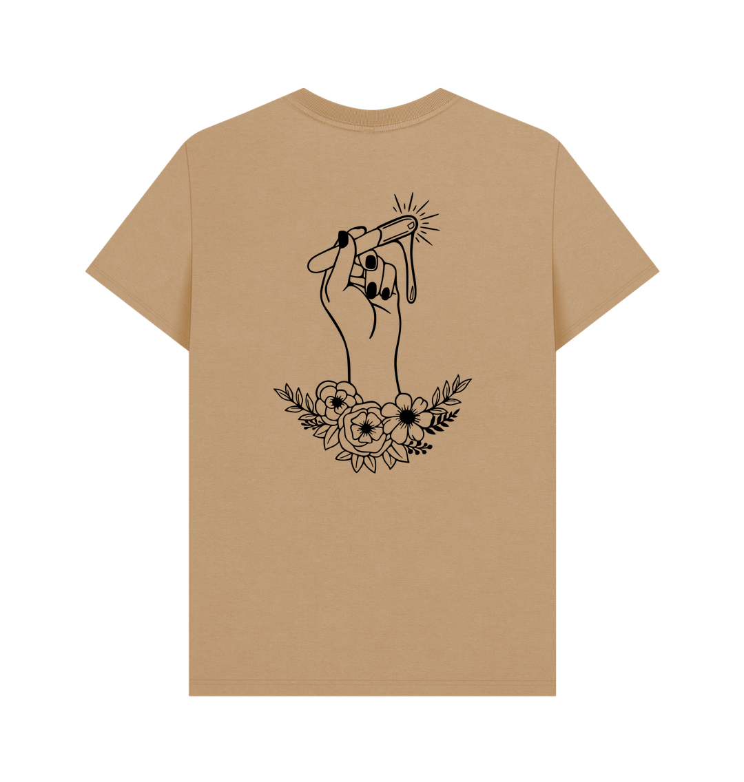 Sand BACK DESIGN - WAXER FLORAL HAND