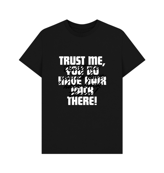 Black Printed T-shirt Front